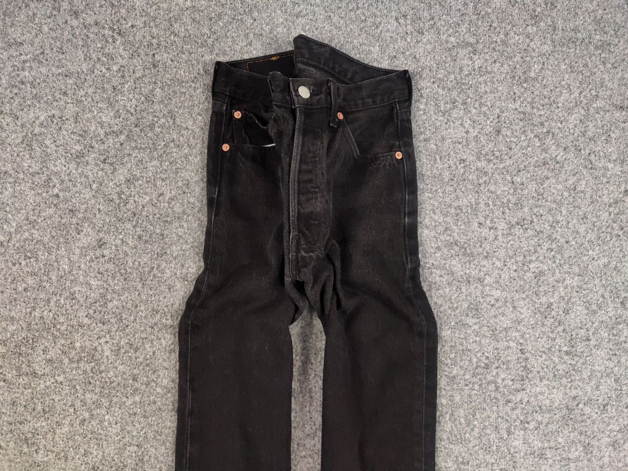 Levi's Vintage 90's Levis 501 Black Faded Denim Jeans Usa Style Size US 30 / EU 46 - 6 Thumbnail