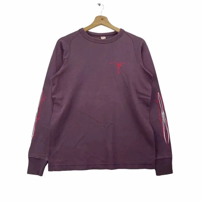 The Flat Head Vtg THE FLAT HEAD Bikers Long Sleeve Tattoo Tee Shirt Size US M / EU 48-50 / 2 - 1 Thumbnail