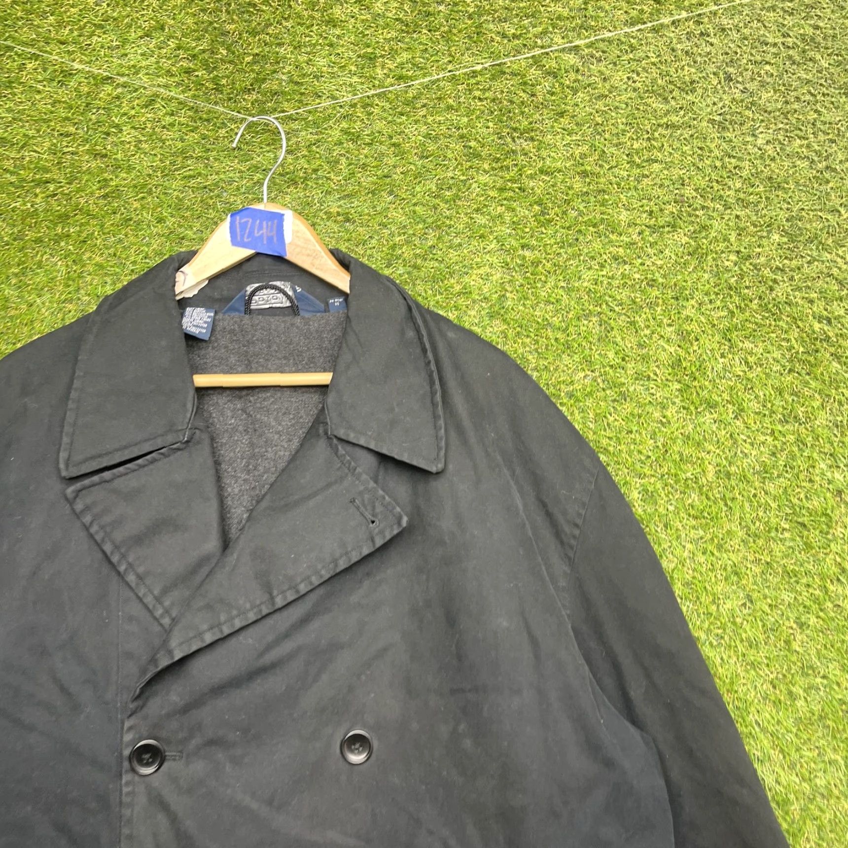 Polo Ralph Lauren Polo Ralph Lauren Pea Coat Mens XL Black Lined Insulated Winter Button Size US XL / EU 56 / 4 - 2 Thumbnail