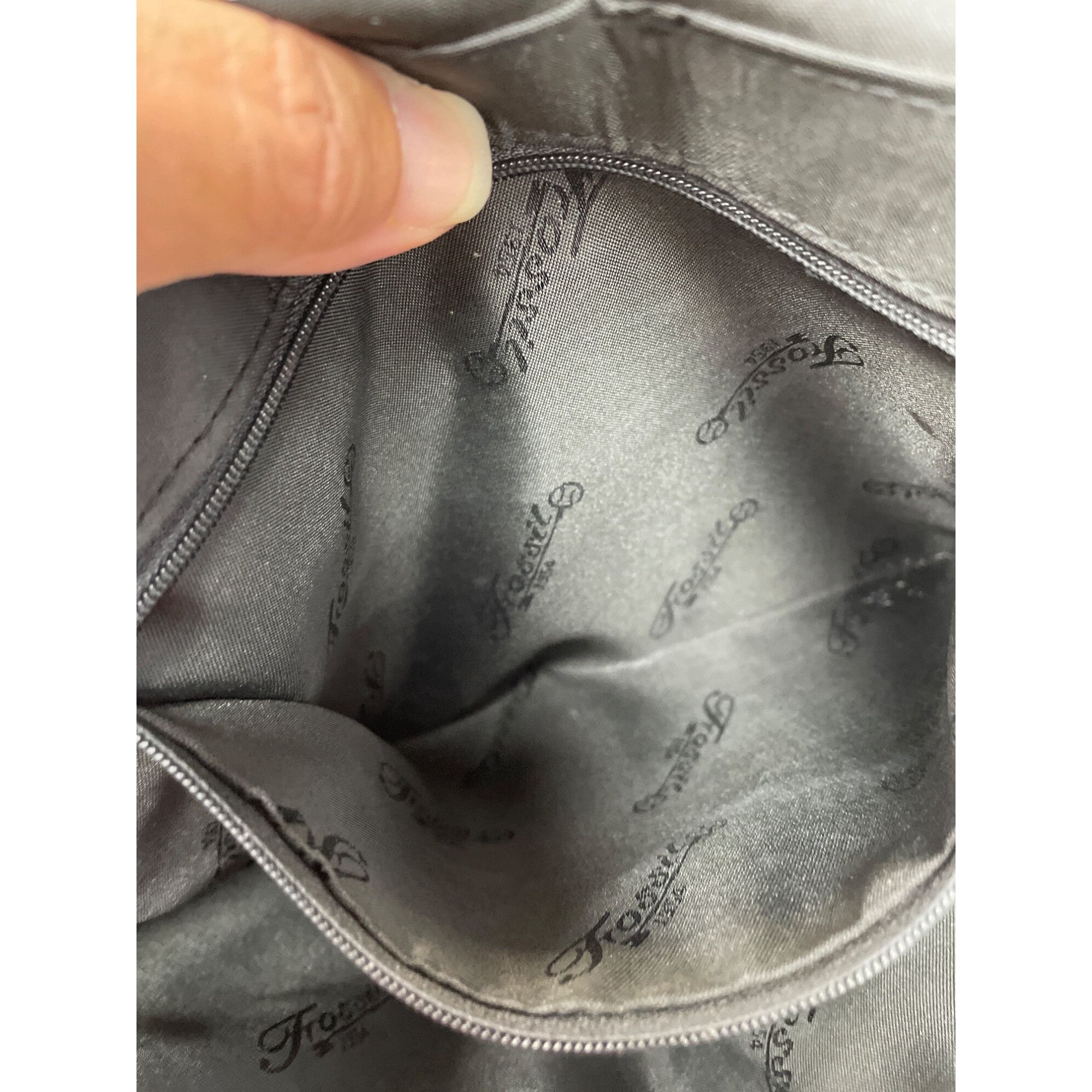 Fossil Fossil womans Black Leather Crossbody Messenger bag SKU 903 Size ONE SIZE - 14 Thumbnail