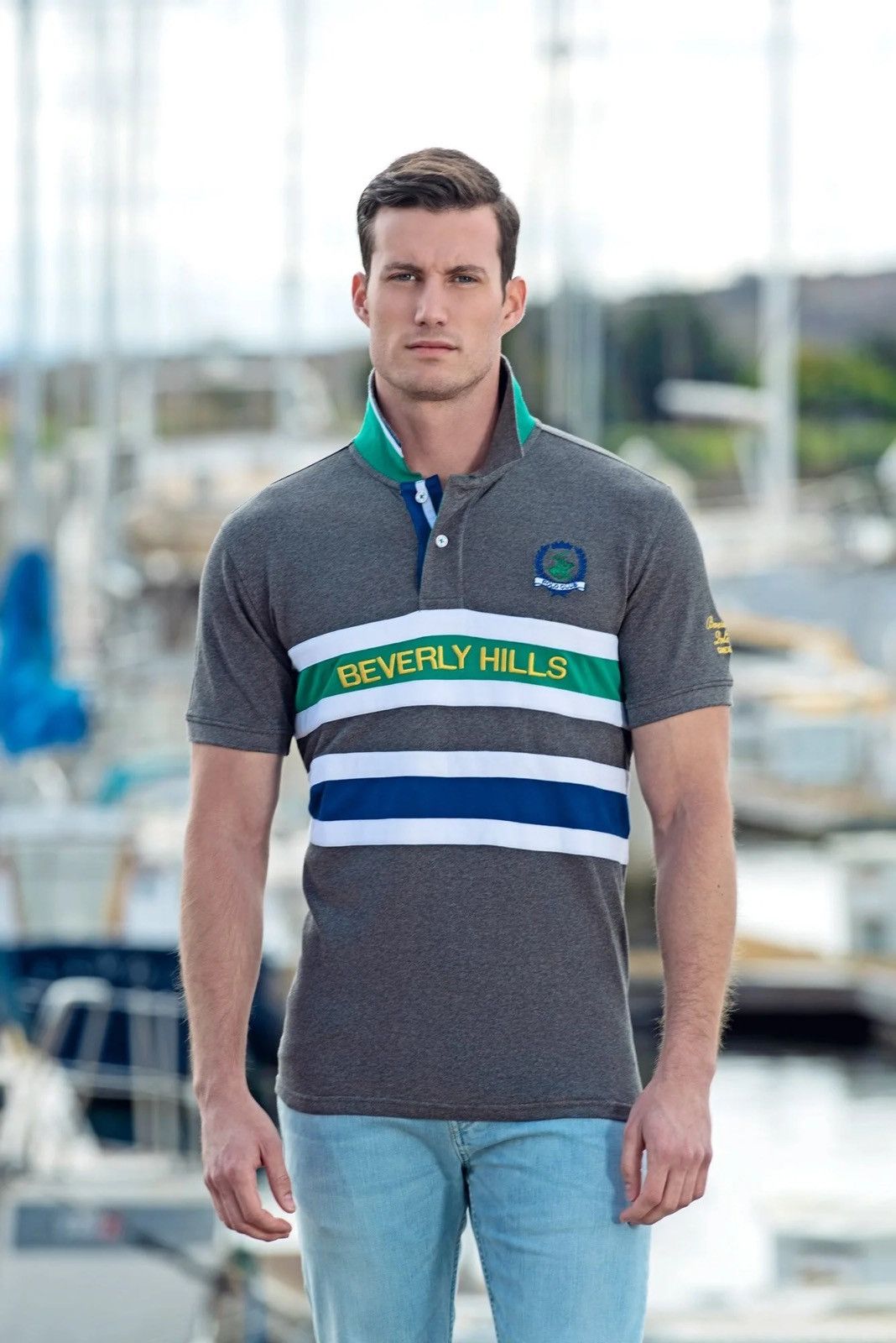 Beverly Hills Polo Club 🇺🇸 Vintage Beverly Hills Polo Club Camden Team Polo T-Shirt Size US XL / EU 56 / 4 - 2 Thumbnail