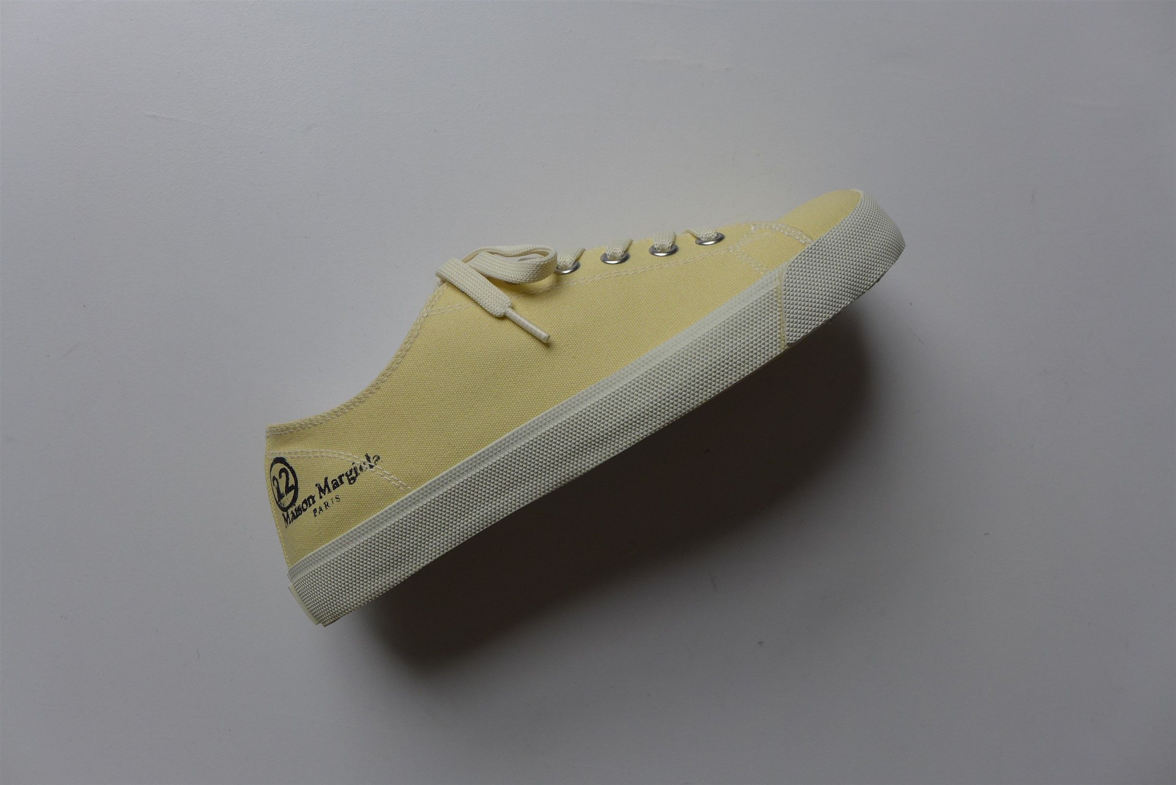 Maison Margiela Margiela Tabi Low Sneakers - Yellow Cotton Canvas Size US 8 / EU 41 - 8 Thumbnail