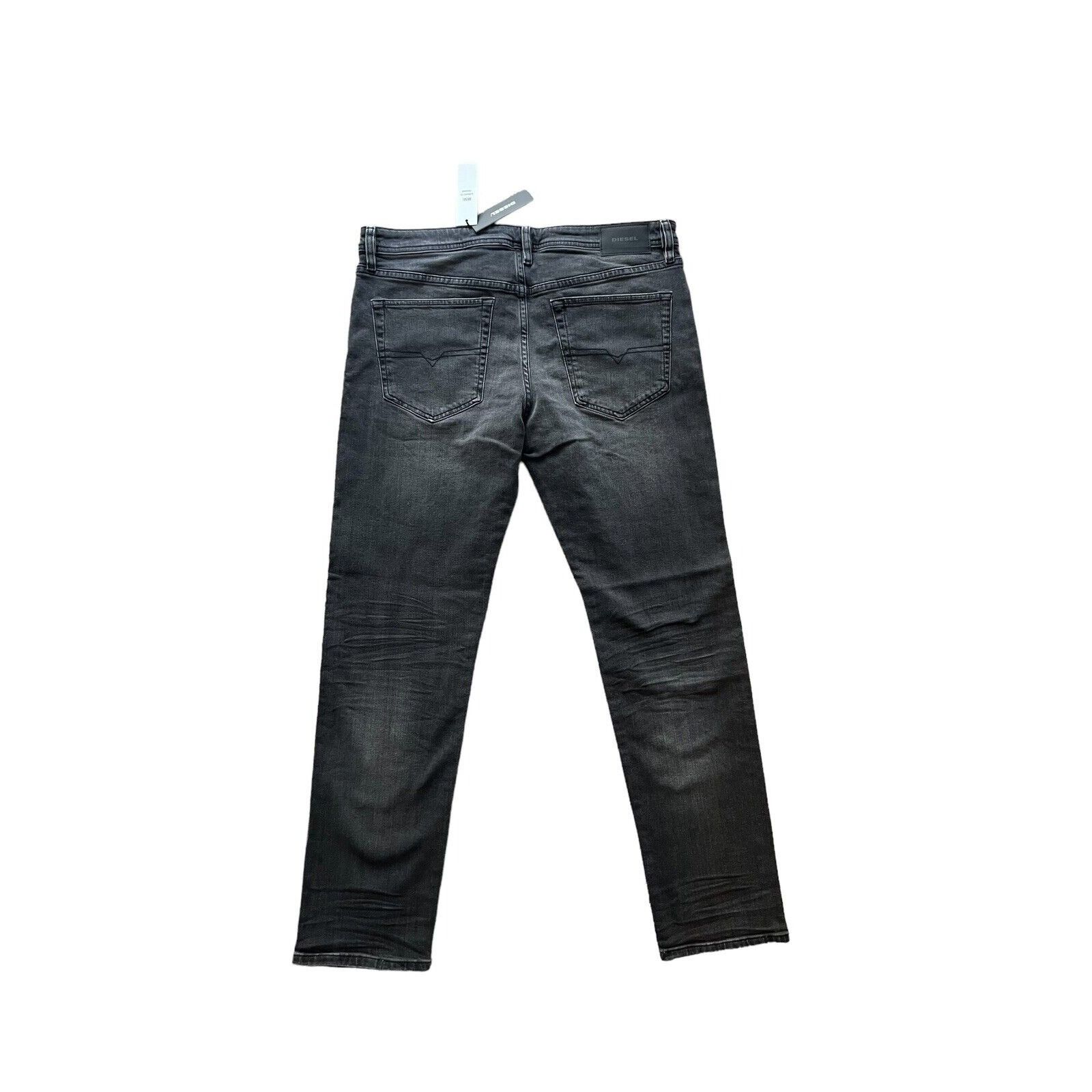 Diesel Mens Jeans Buster Slim Tapered Black Size 36/32