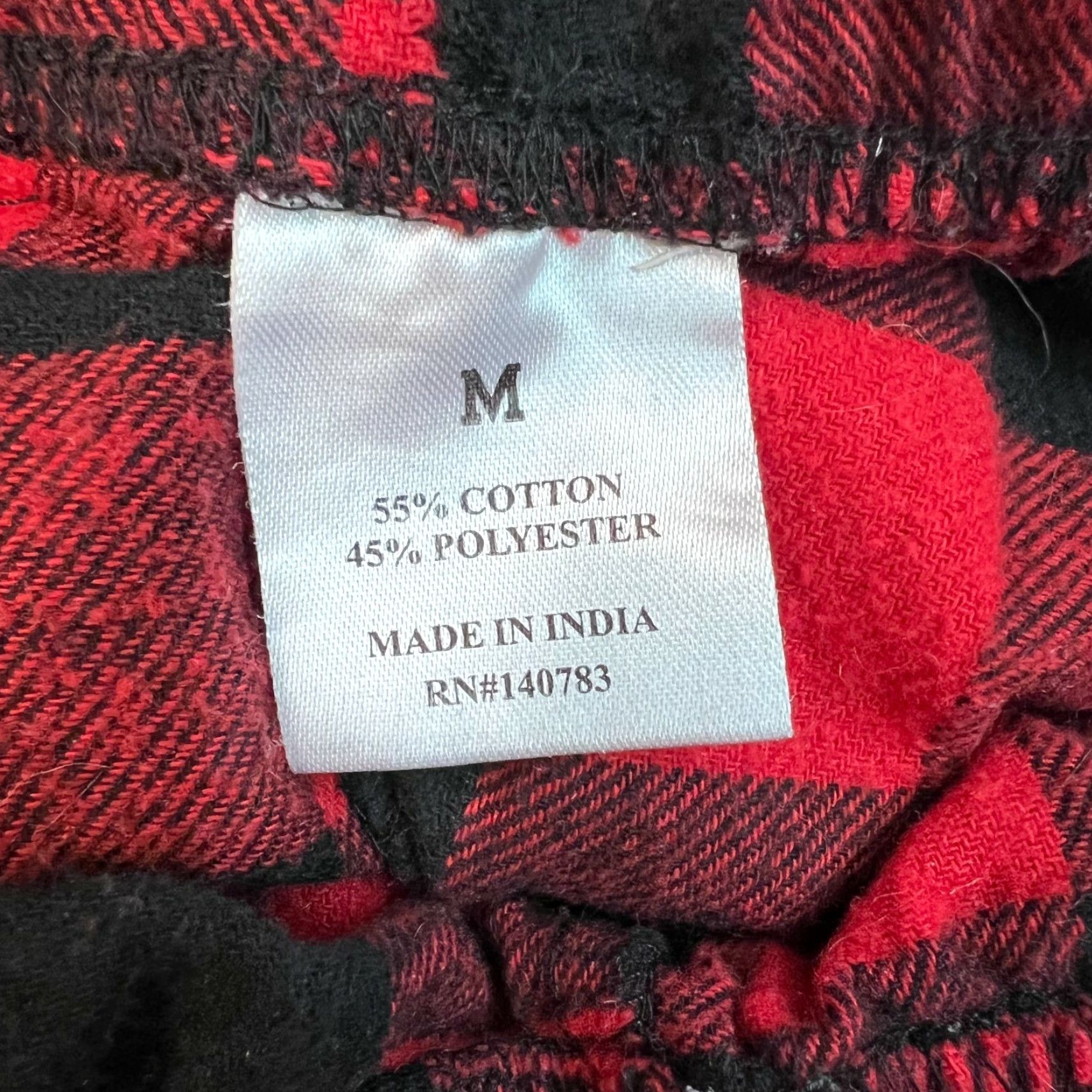 Vintage Womens Pajama Pants Buffalo Plaid Red Elastic Waist Pull On Flat Front Size M Size 32" / US 10 / IT 46 - 7 Thumbnail