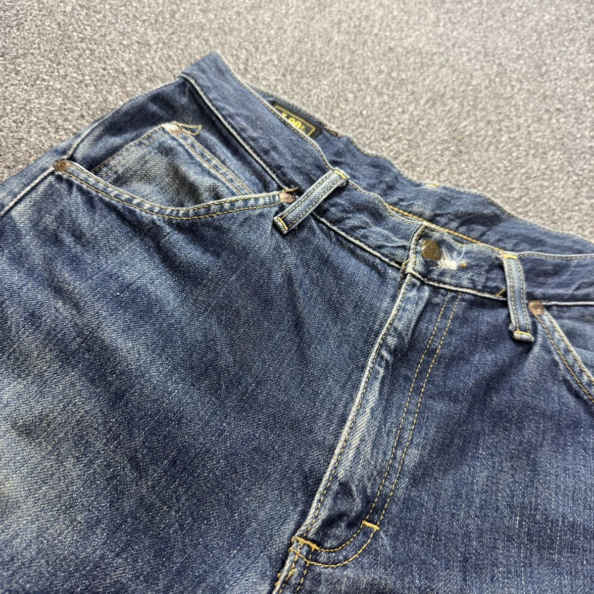Lee × Number (N)ine Flared Vintage 90s Lee Distressed Faded Japanese Denim Size US 30 / EU 46 - 14 Thumbnail