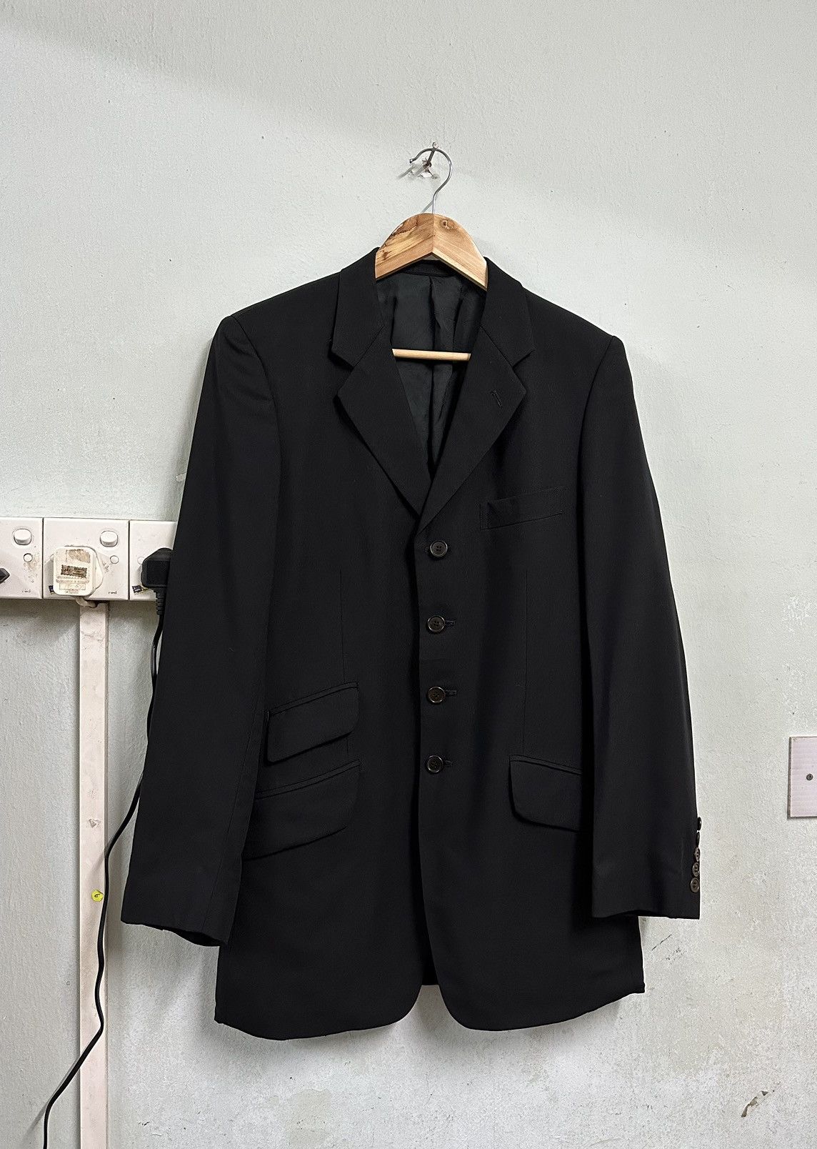 Paul Smith Paul Smith Tailored 4 Button Black Blazer Jacket Size US M / EU 48-50 / 2 - 7 Thumbnail