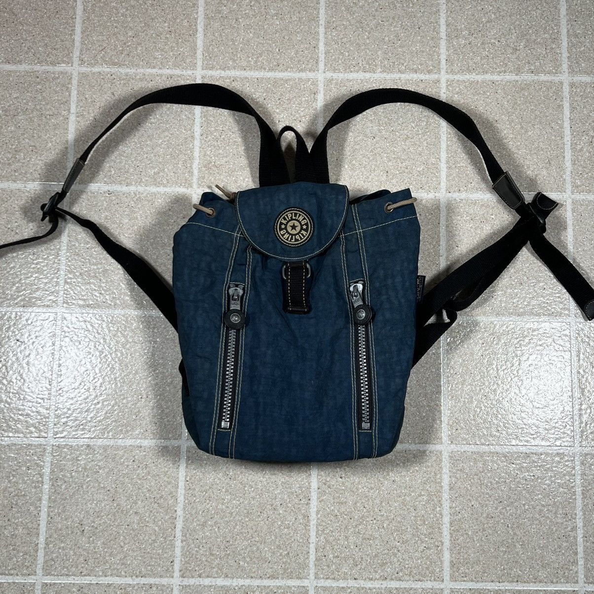 Vintage Kipling Archival vintage nylon drawstring bag backpack Size ONE SIZE - 2 Thumbnail