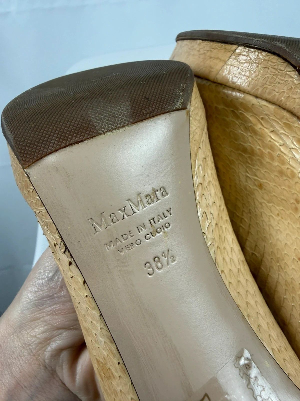 Max Mara Max Mara Genuine Leather Heels size 38.5 Size US 8.5 / IT 38.5 - 8 Thumbnail
