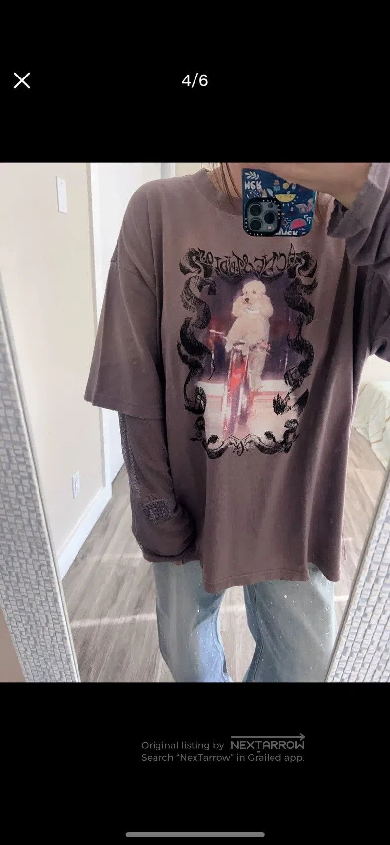 Acne Studios Acne Studios Purple Poodle Fake Two-Piece Long Sleeve Swea Size US L / EU 52-54 / 3 - 8 Thumbnail