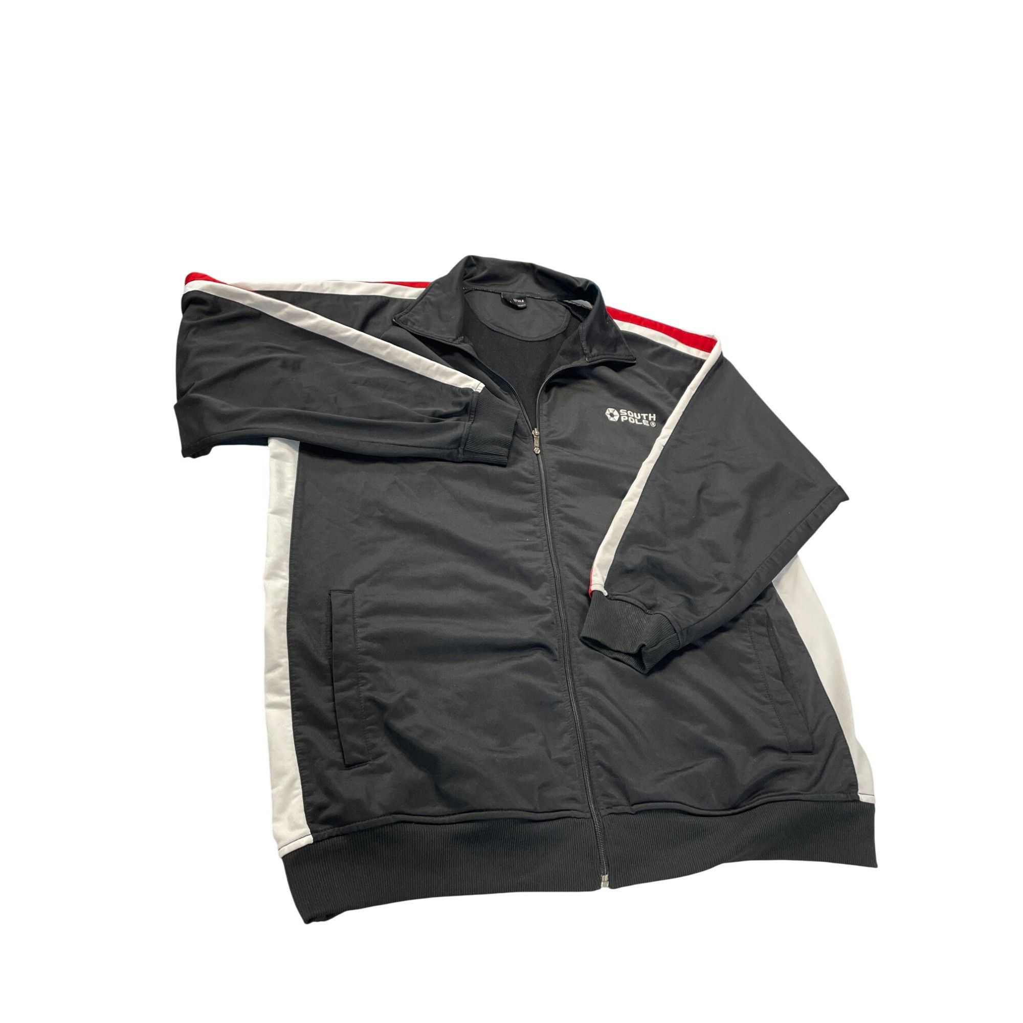 Southpole Southpole Mens VTG Black Track Jacket Red White Striped Size Size US XXL / EU 58 / 5 - 1 Thumbnail