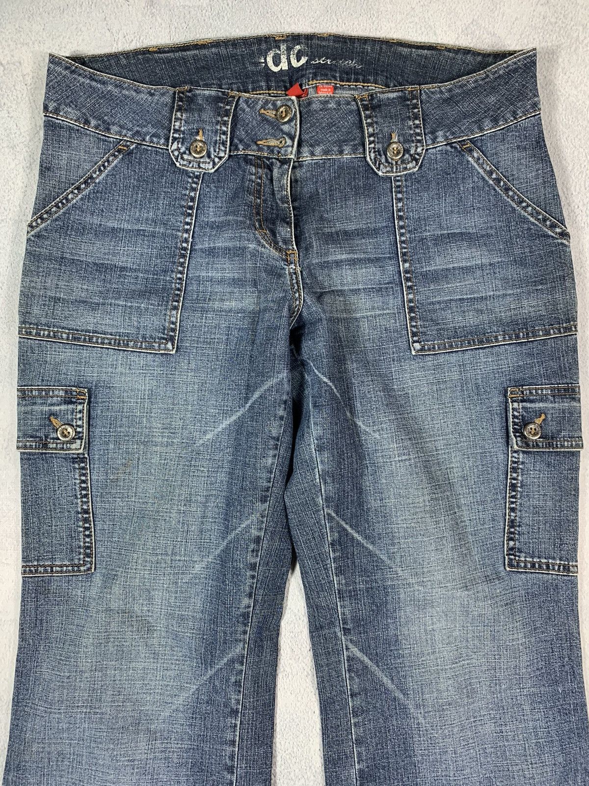 Vintage Vintage Y2K wide cargo denim pants workwear style size 34 Size 34" / US 12 / IT 48 - 5 Thumbnail