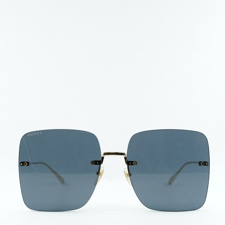 Gucci Gucci GG1147S 001 Sunglasses Gold Butterfly Frame, Grey Size ONE SIZE - 3 Thumbnail