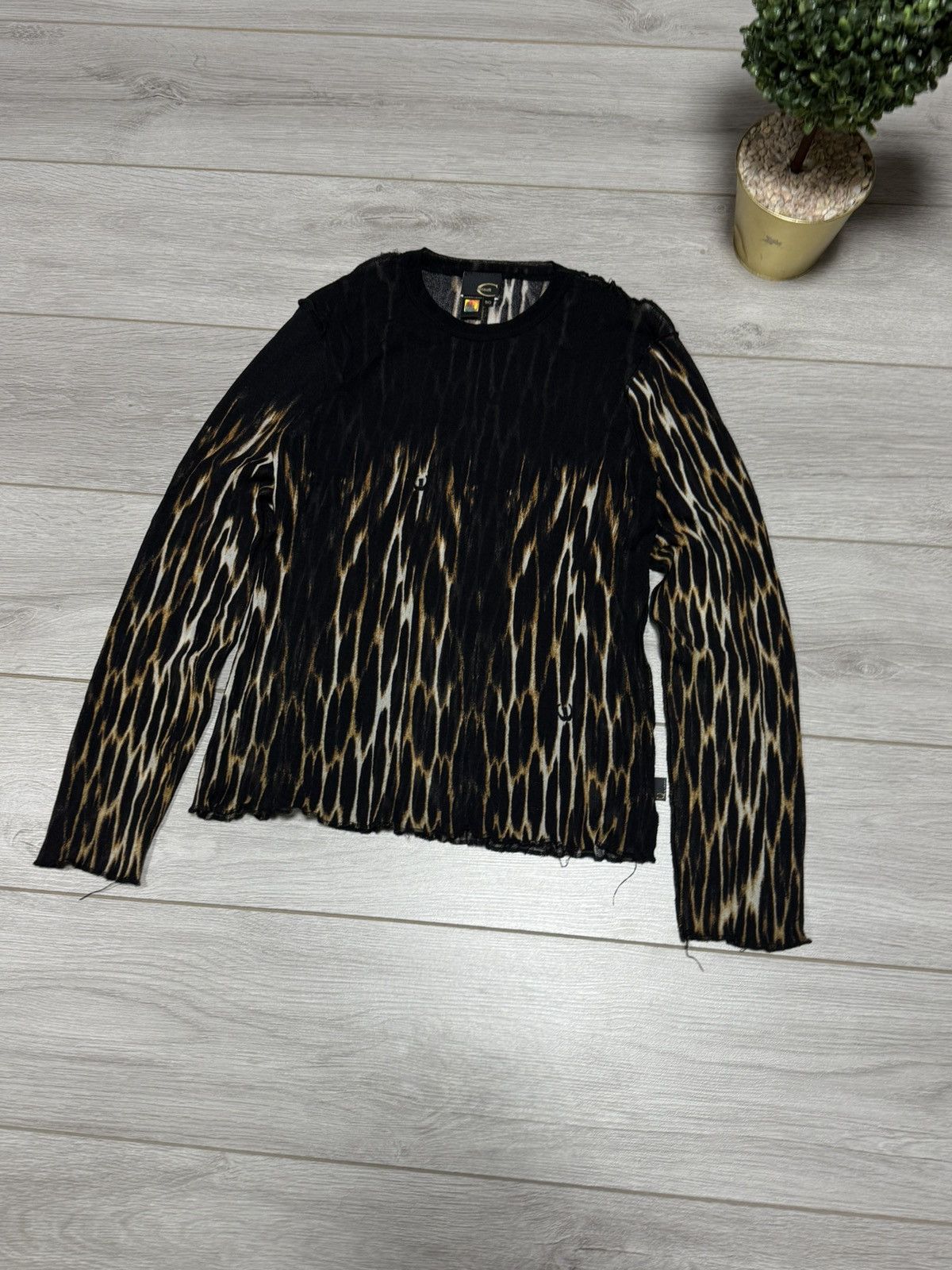 Just Cavalli Just Cavalli mesh leopard long sleeve fire gaultier style Size US M / EU 48-50 / 2 - 2 Thumbnail