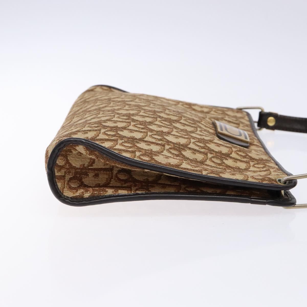 Dior DIOR Trotter Canvas Shoulder Bag Brown Gold Size ONE SIZE - 4 Thumbnail