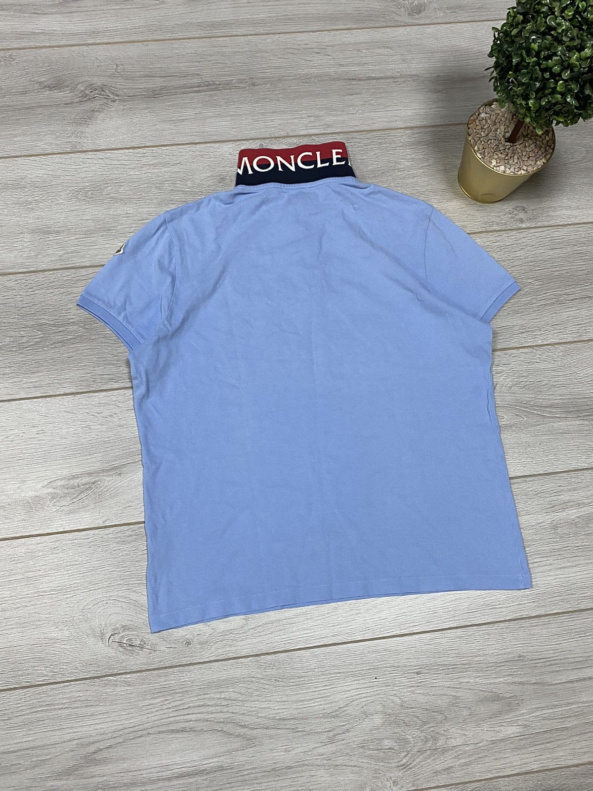 Moncler Moncler vintage big logo polo Manica Corta Size US M / EU 48-50 / 2 - 2 Thumbnail