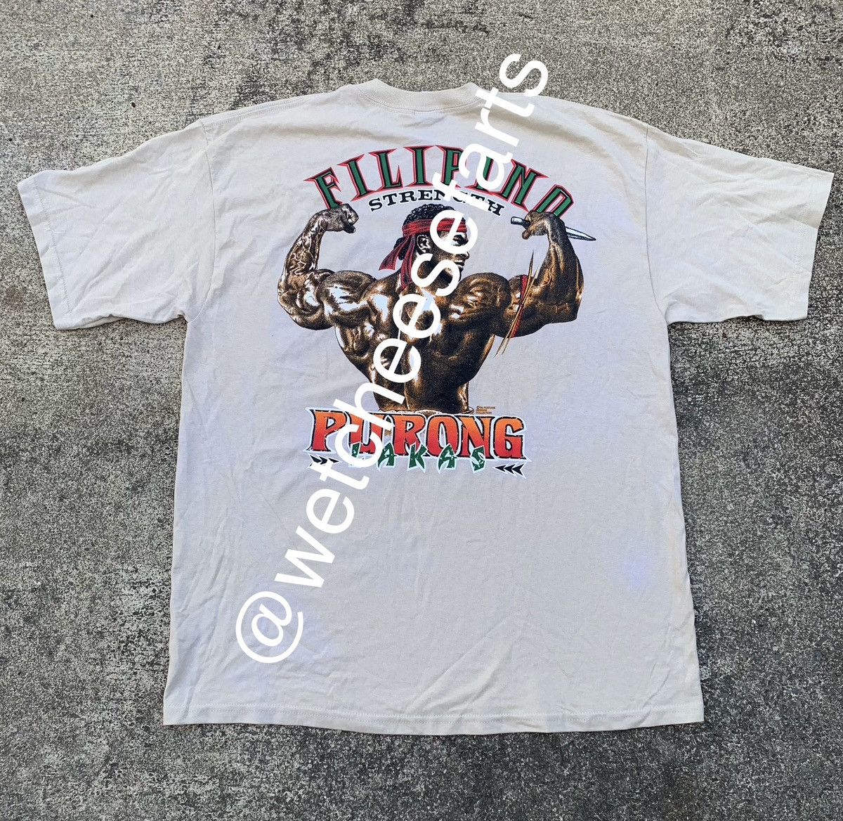 Vintage Vintage Filipino Strength Purong Lakas Tshirt Size US XL / EU 56 / 4 - 1 Thumbnail