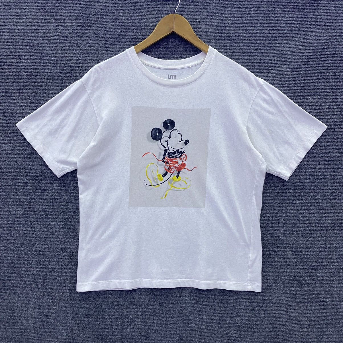 Japanese Brand × Mickey Mouse × Uniqlo Uniqlo X Mickey Mouse White Tee Size US M / EU 48-50 / 2 - 1 Thumbnail