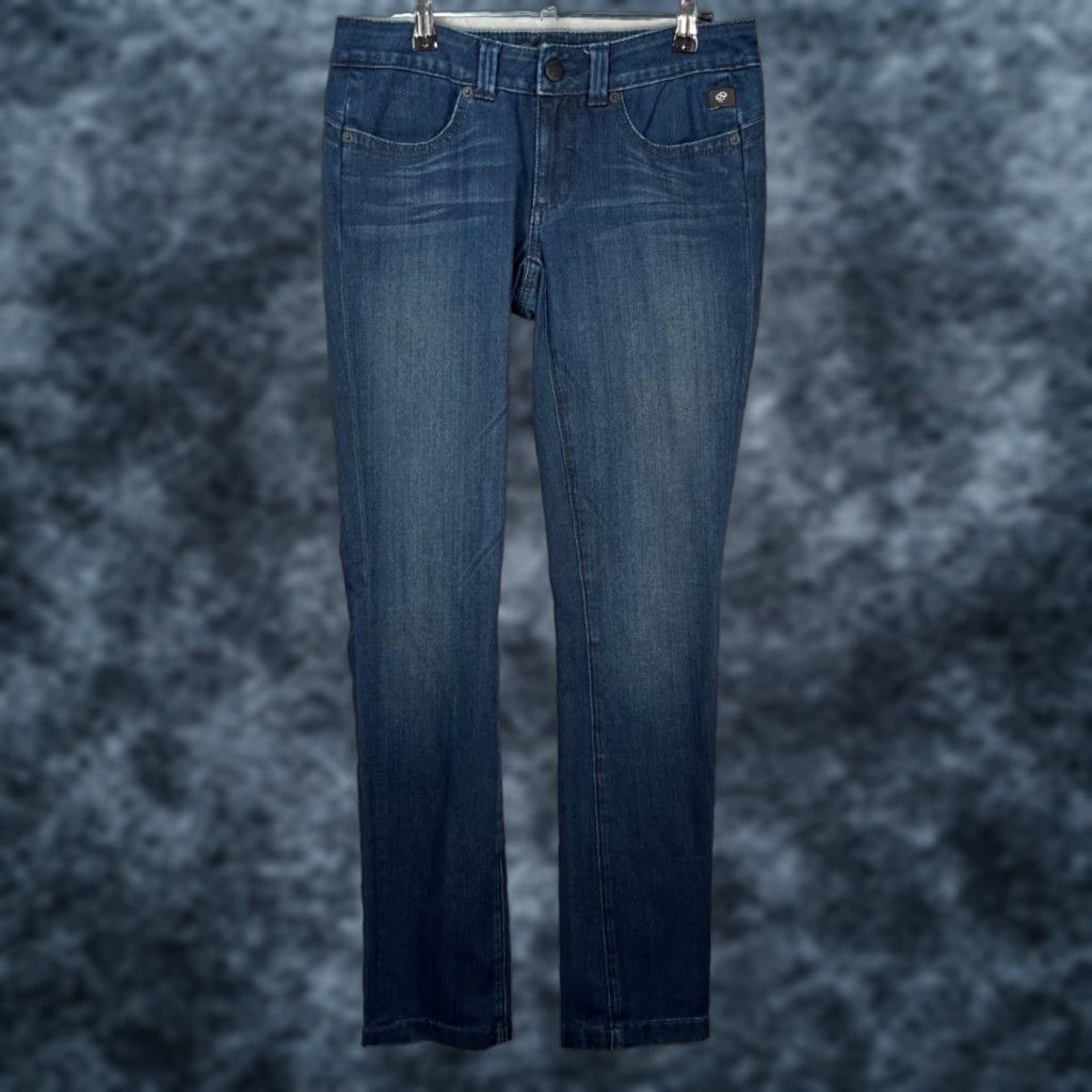 Vintage Serfontaine Womens Jeans Bootcut 27 Dark Blue Supima Atomik Wash 5-Pocket Denim Vintage No Size 27" / US 4 / IT 40 - 1 Thumbnail