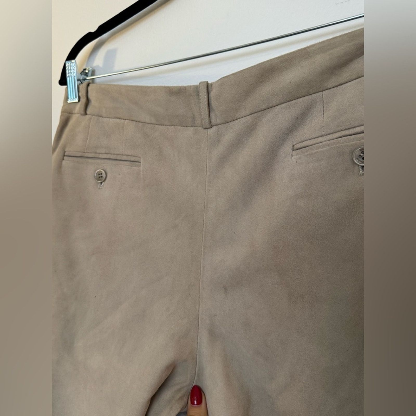 Michael Kors Michael Kors Women’s Tapered Suede Pants Size 28" / US 6 / IT 42 - 6 Thumbnail