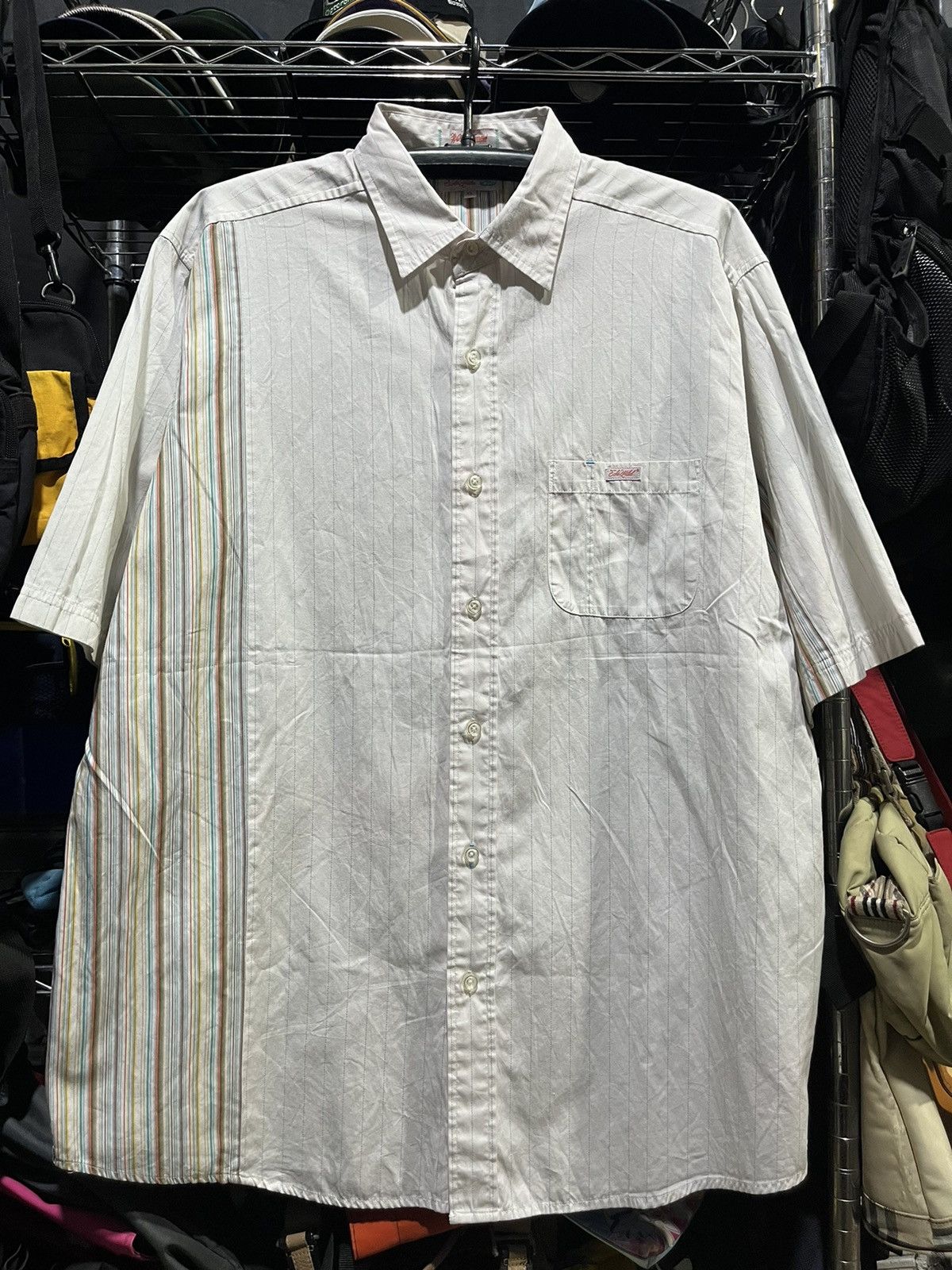 Ecko Unltd. Ecko Unltd. World Famous Hip Hop Striped Shirt Y2K Size US XL / EU 56 / 4 - 1 Thumbnail