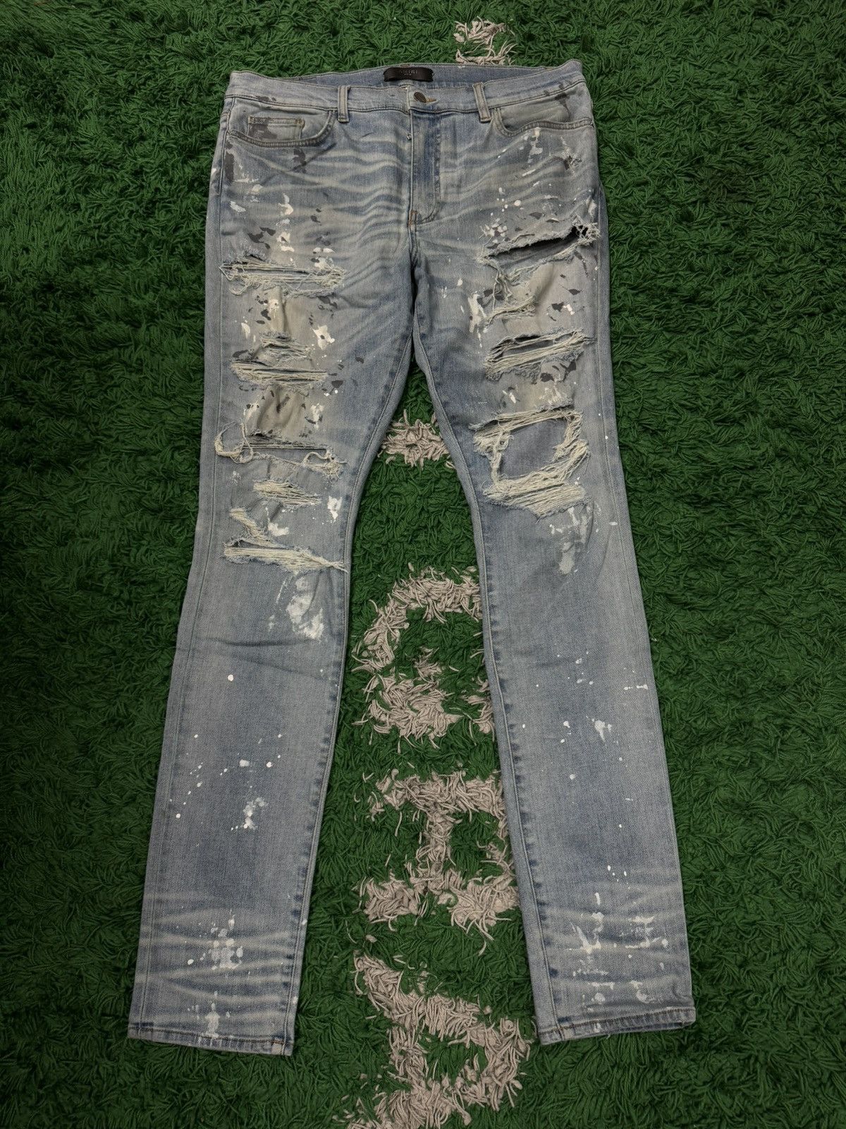 Amiri Amiri Jeans Thrasher Paint Splatter 38 Size US 38 / EU 54 - 1 Thumbnail
