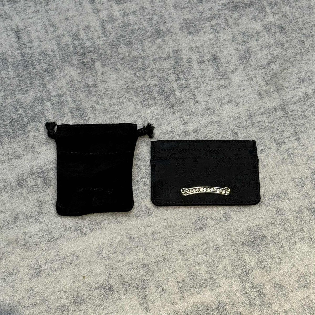 Chrome Hearts Chrome Hearts Motif Nylon Scroll Label Card Holder Black Size ONE SIZE - 3 Thumbnail