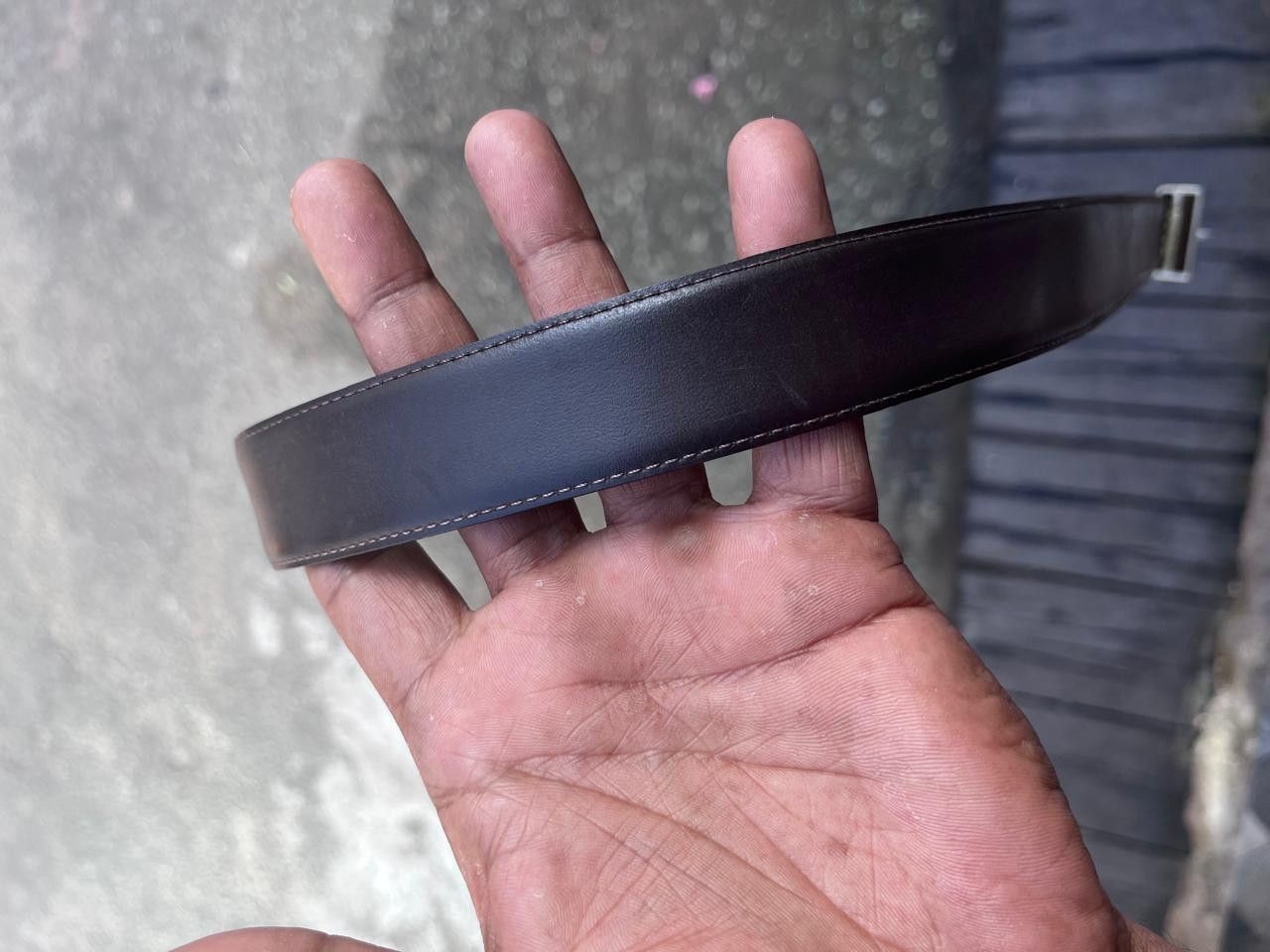 Alfred Dunhill Vintage Dunhill Leather Belt Size 32 - 3 Thumbnail