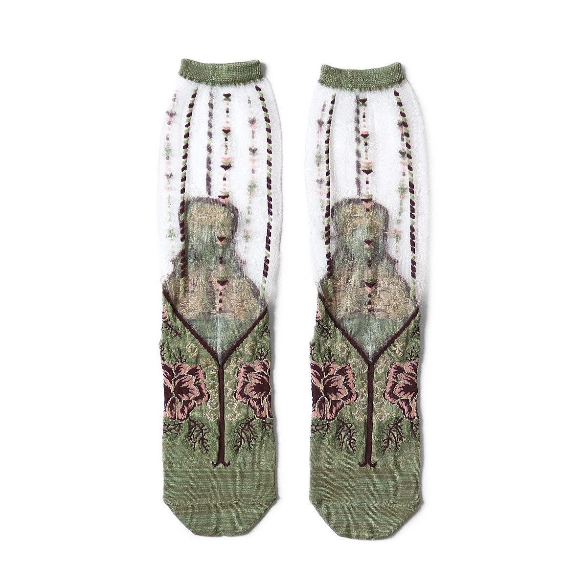 Kapital Kapital 200 Vietnam slipper pattern see-through socks Size ONE SIZE - 1 Thumbnail