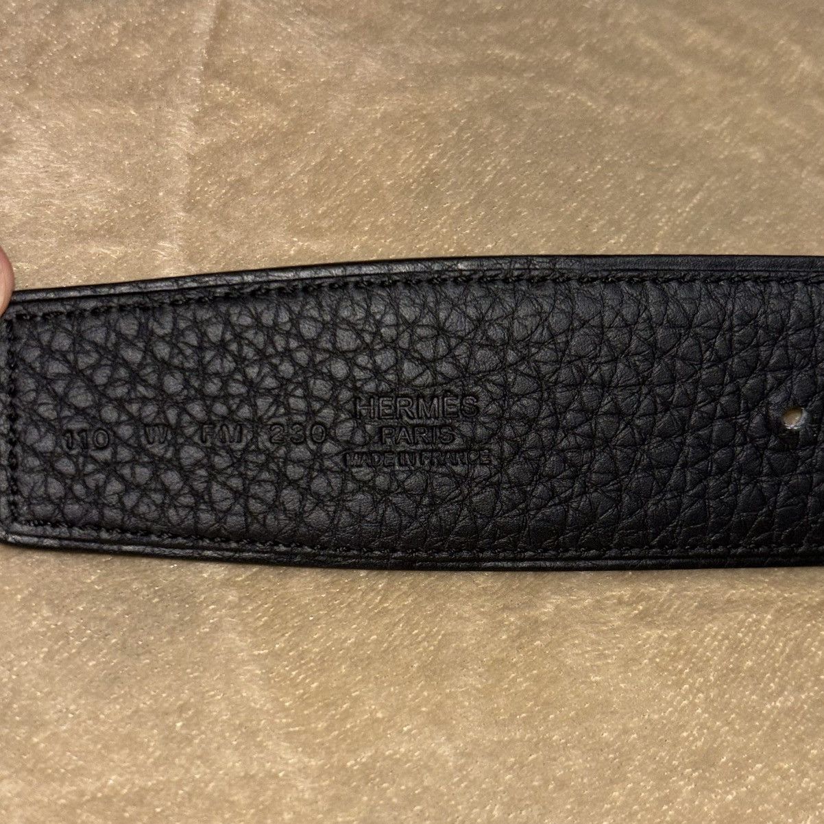 Hermes Authentic Hermès Belt with H Buckle Size 38 - 2 Thumbnail
