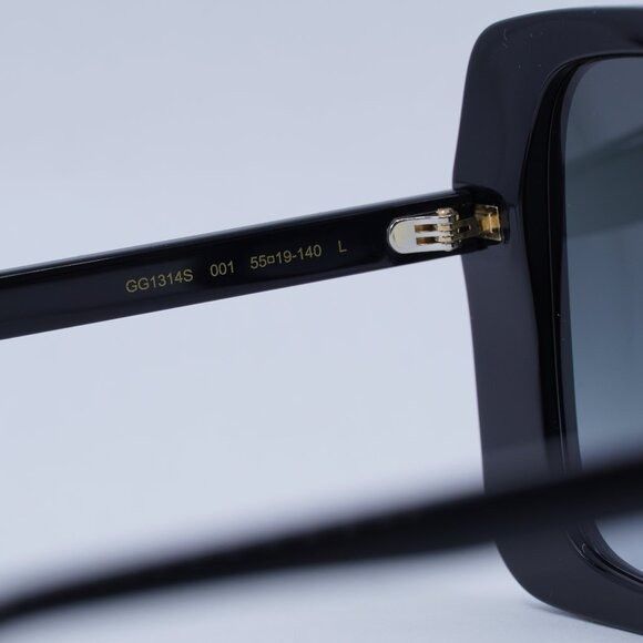 Gucci 🕶️ New Gucci GG1314S 001 Sunglasses - Black Frame, Grey Size ONE SIZE - 7 Thumbnail
