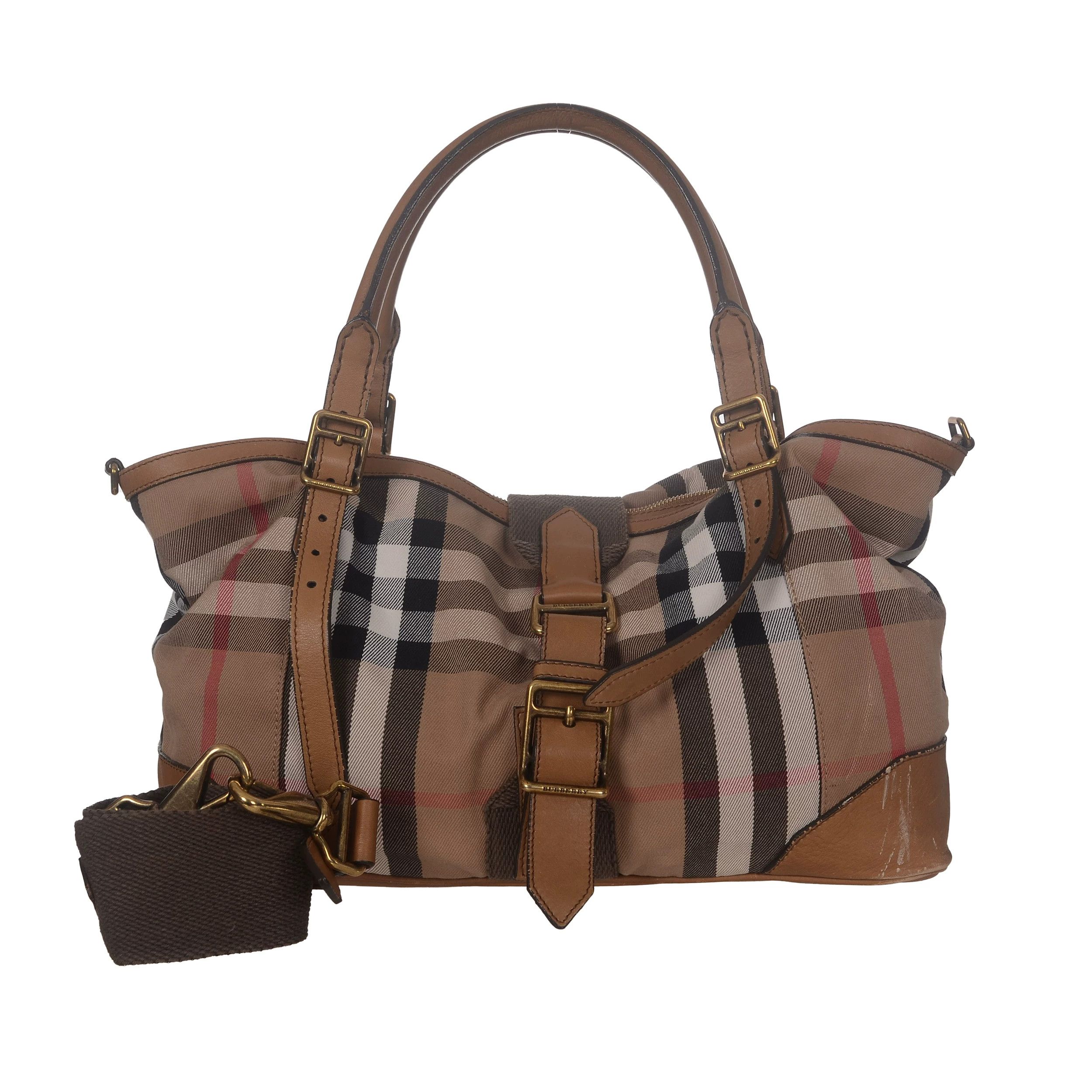 Burberry Burberry Plaid Gold Shoulder Bag 39 Women Size ONE SIZE - 1 Thumbnail