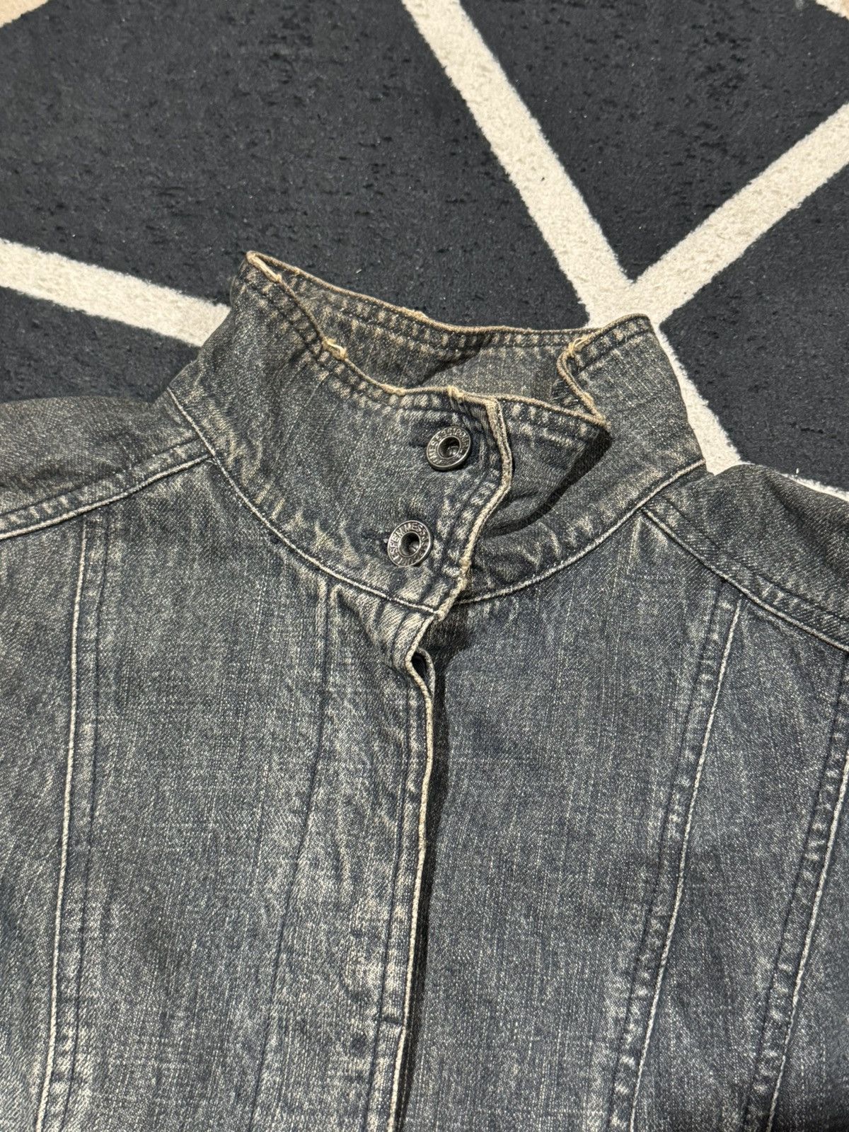 5351 POUR LES HOMMES Washed Jacket Denim Coated 5351 Pour Less Homme Size US S / EU 44-46 / 1 - 6 Thumbnail