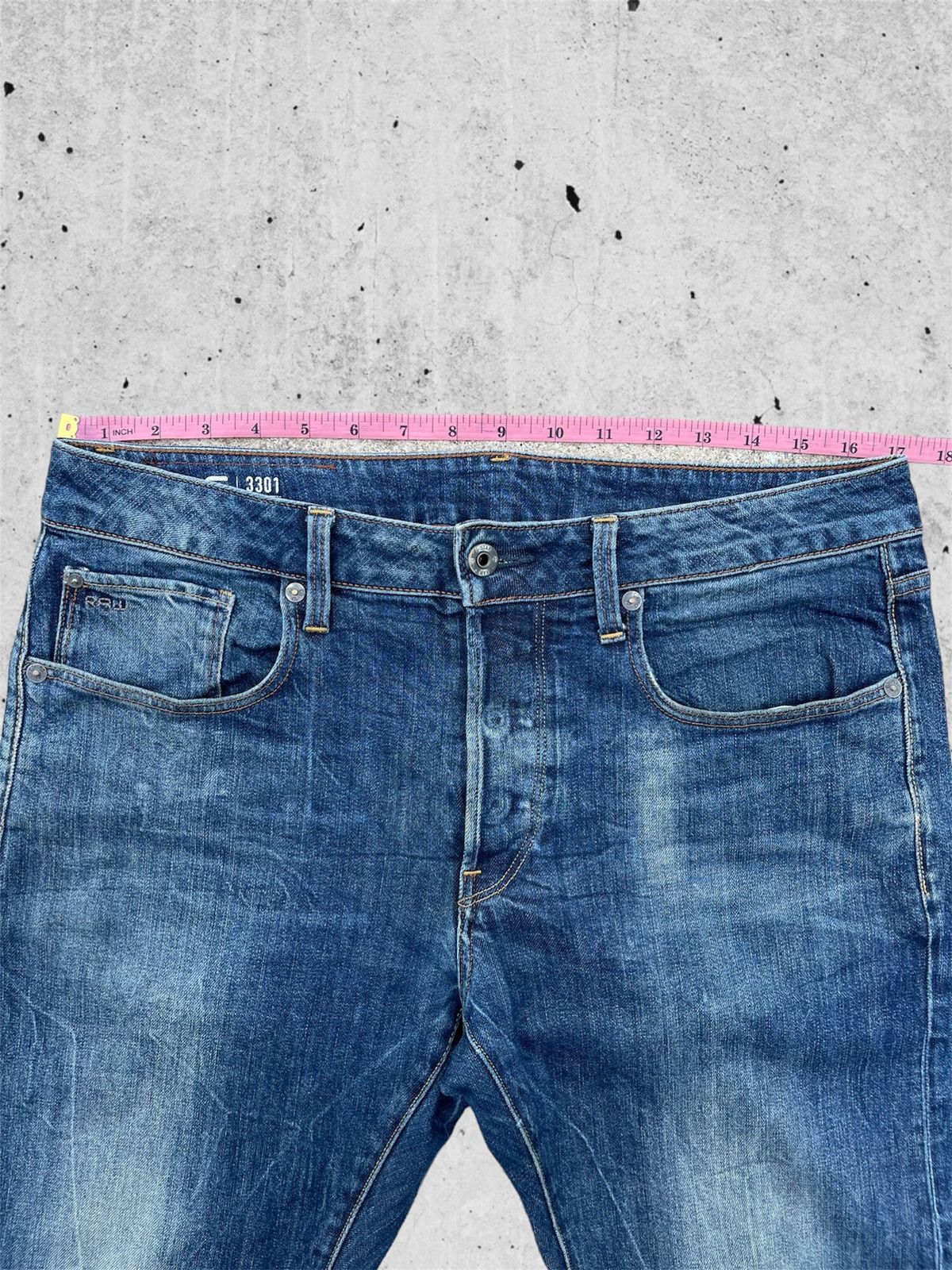 Japanese Brand 🔥 Raw G-Star Distressed Denim Slim Fit W34🔥 Size US 34 / EU 50 - 6 Thumbnail