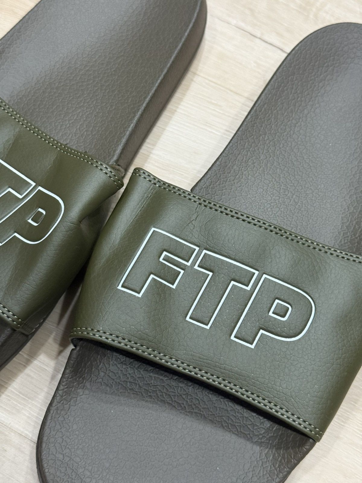Fuck The Population FTP Outline Logo Slides Size US 11 / EU 44 - 3 Thumbnail
