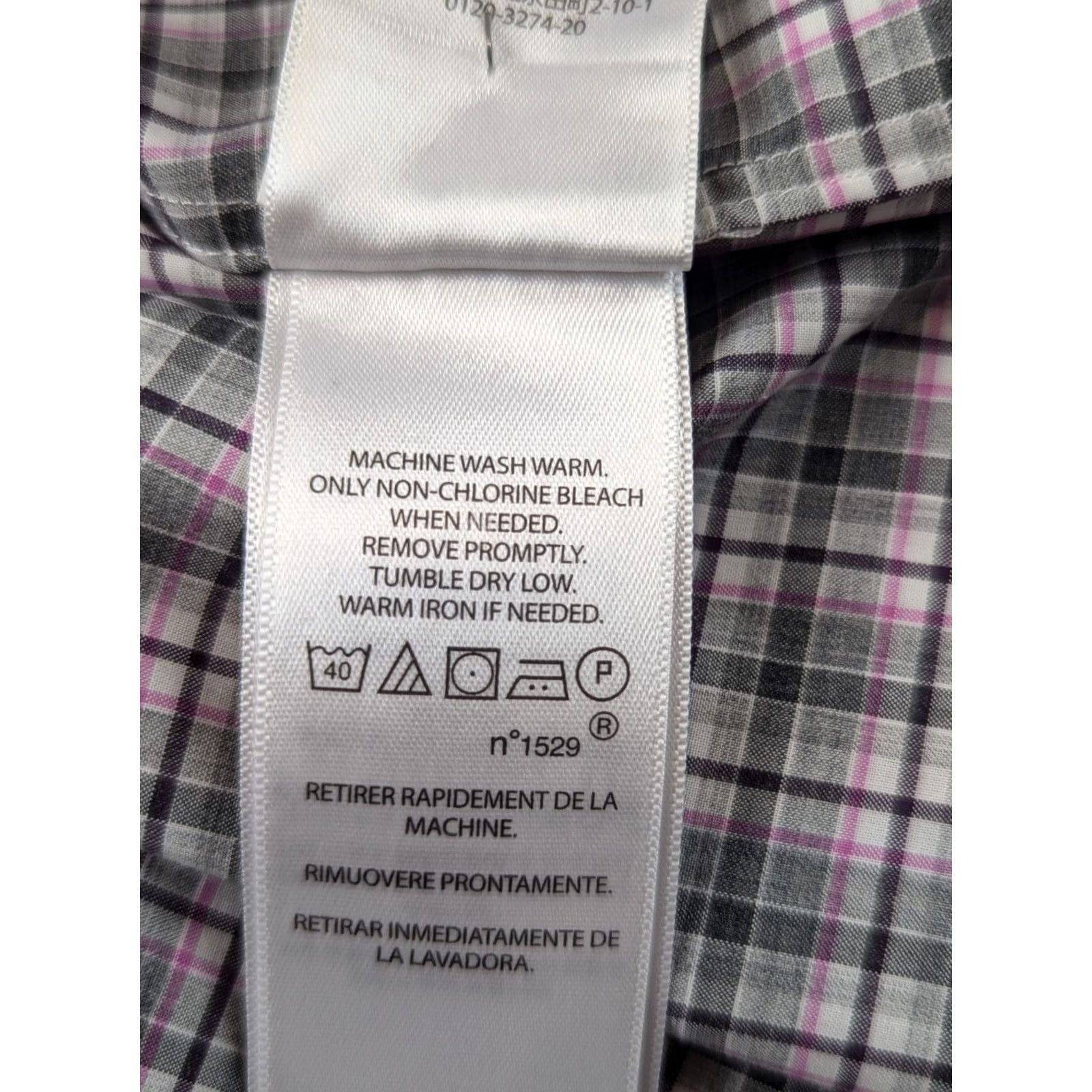 Ralph Lauren Ralph Lauren Mens Button-Down Shirt Plaid Gray Pink L/S Embroidered Logo Pony Casual Formal Size US L / EU 52-54 / 3 - 6 Thumbnail