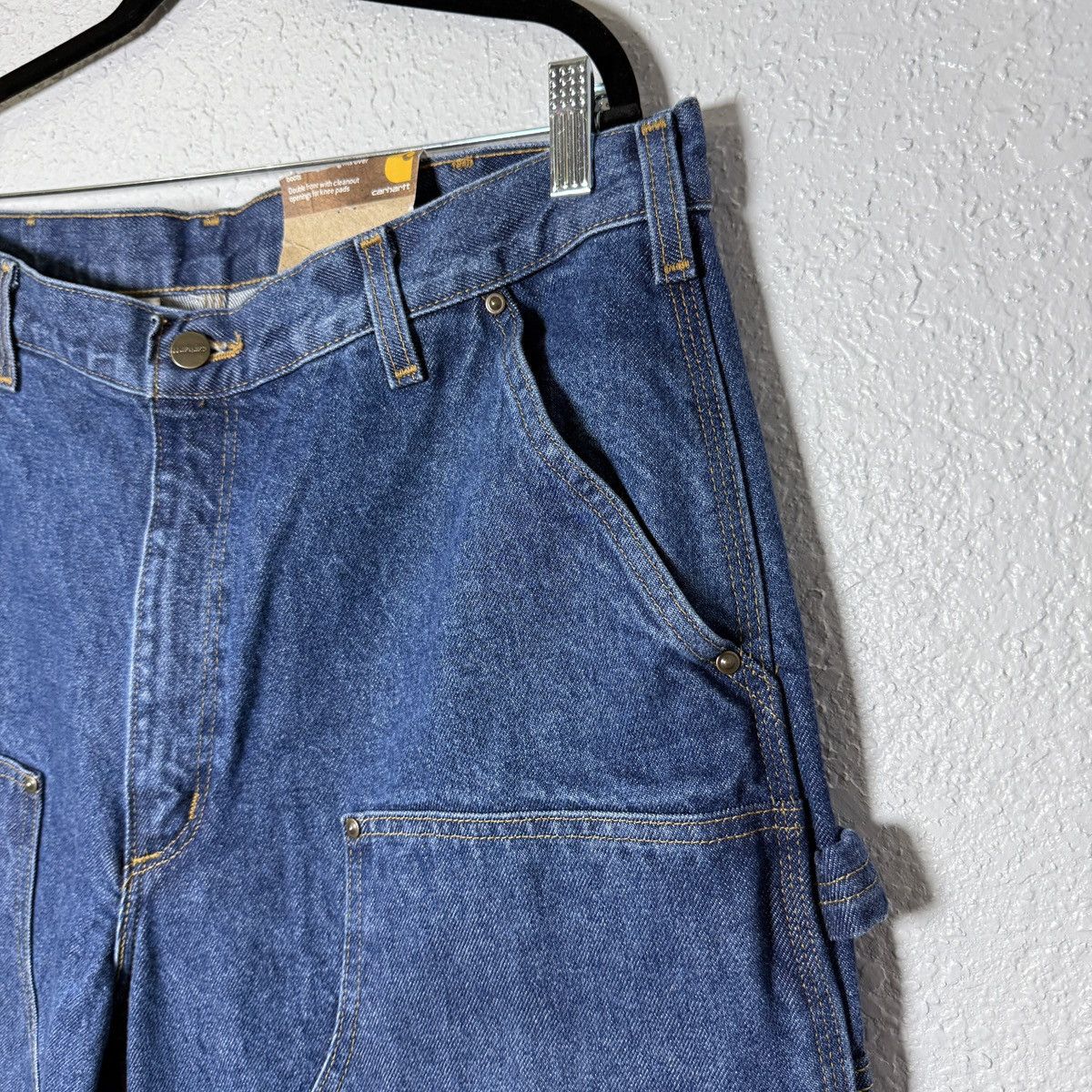 Carhartt Carhartt Jeans B73 Double Knee Washed Logger Dungaree 38x30 Size US 38 / EU 54 - 3 Thumbnail