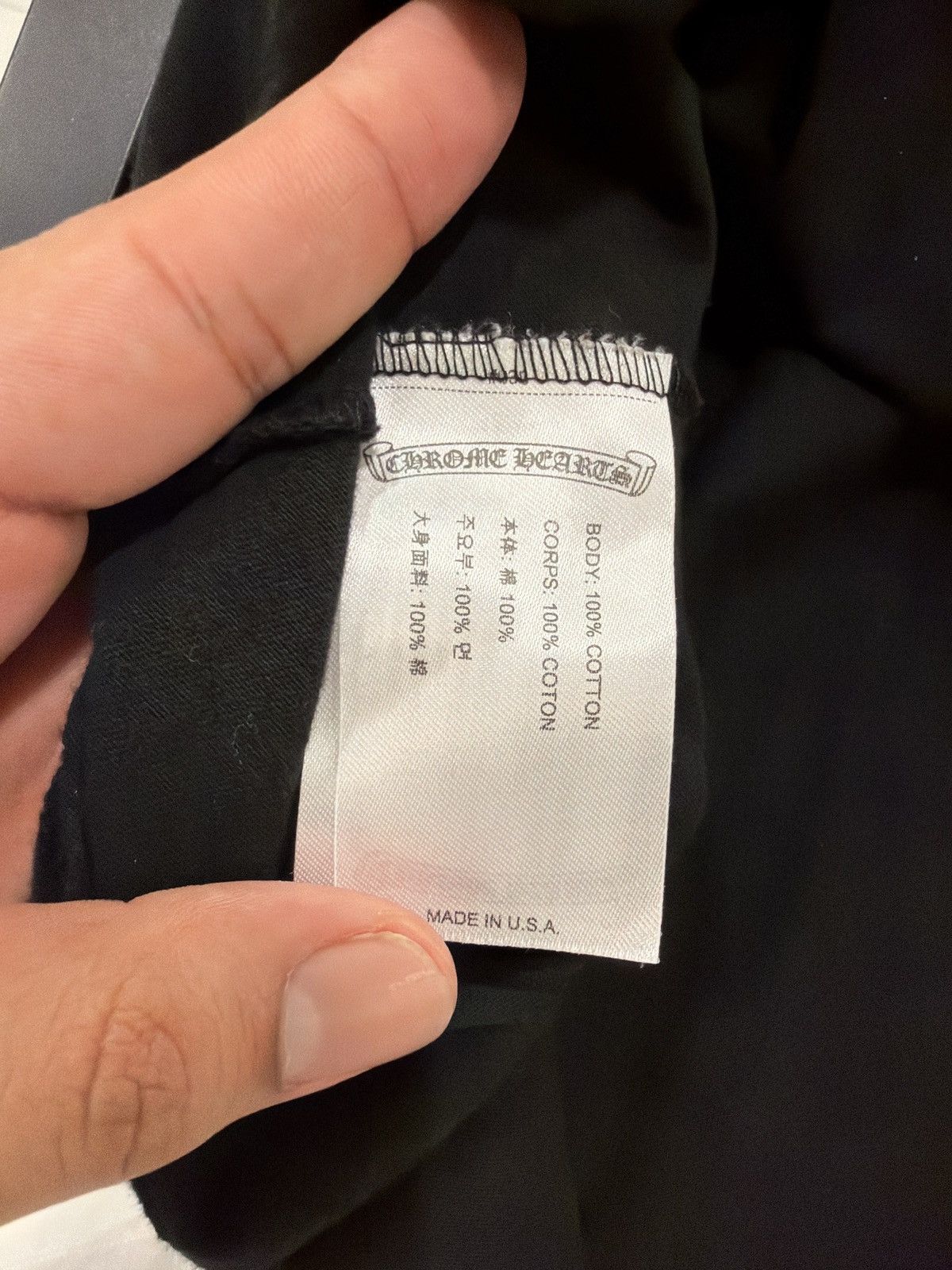 Chrome Hearts Chrome Hearts Foti Tik Tak Black Tee Size US L / EU 52-54 / 3 - 6 Thumbnail