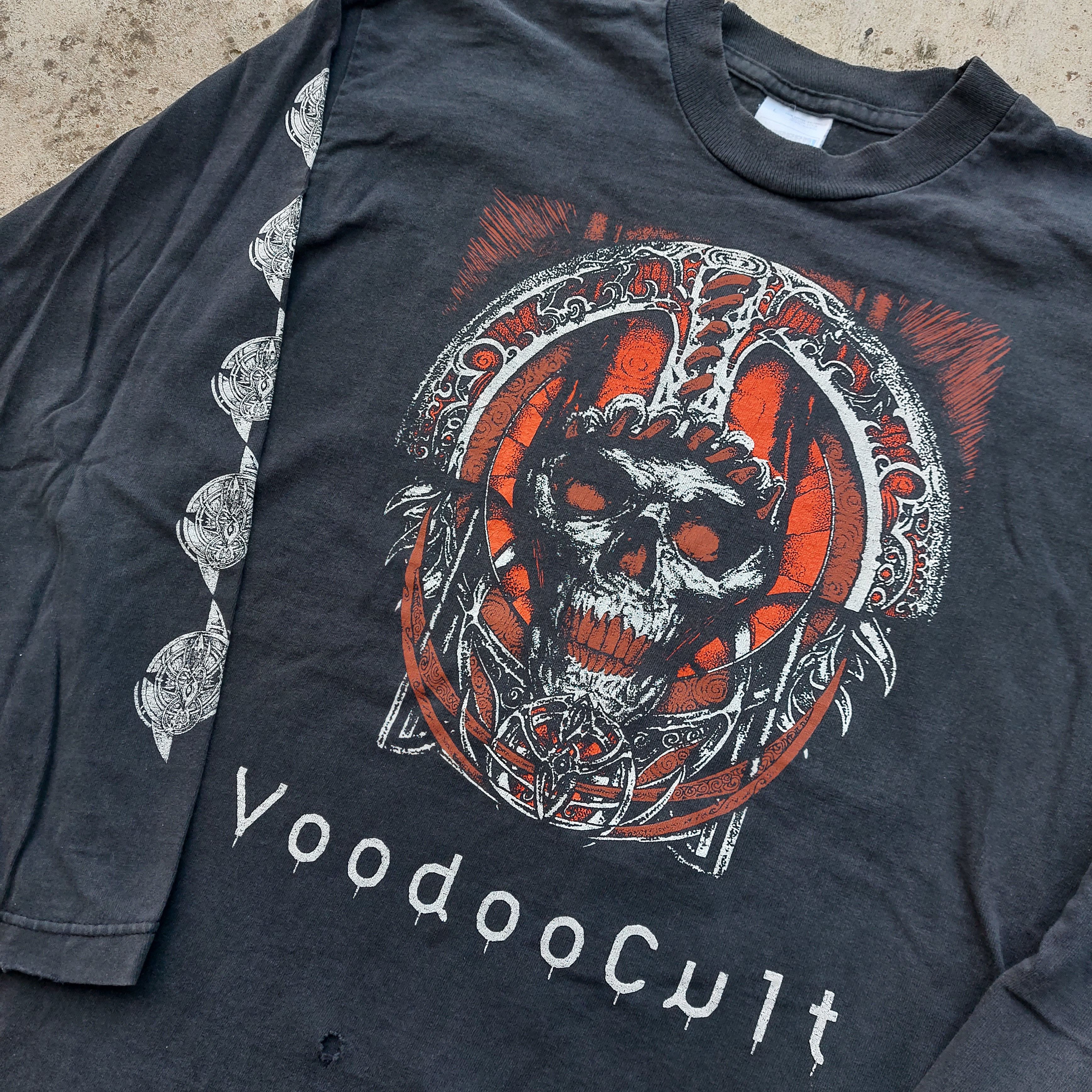 Band Tees × Vintage voodoocult vintage longsleeve distressed metal shirt Size US L / EU 52-54 / 3 - 2 Thumbnail