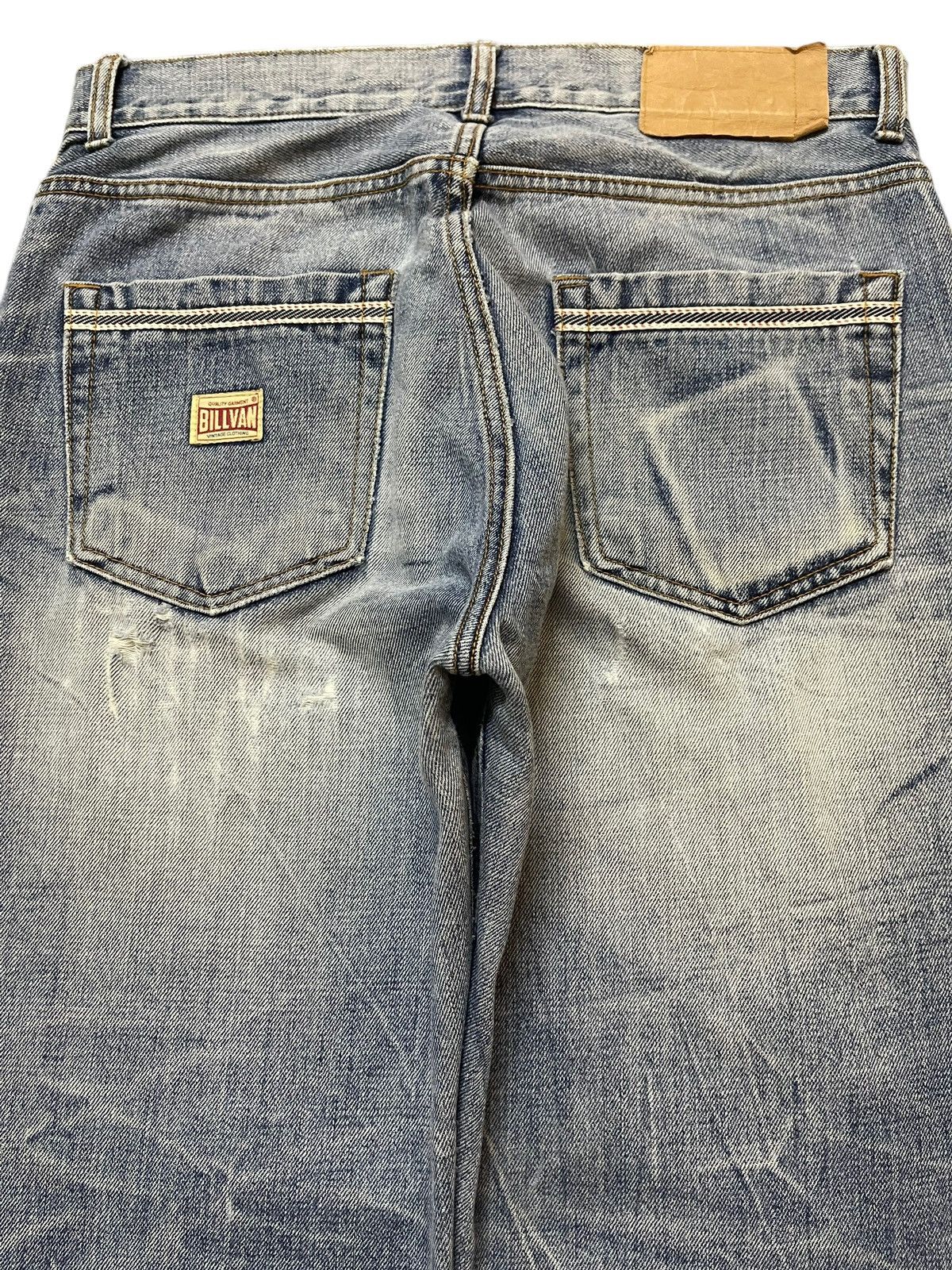 Sugar Cane Vintage Japanese Brand Blue Faded Wash Distress Loose Jeans Size US 30 / EU 46 - 5 Thumbnail