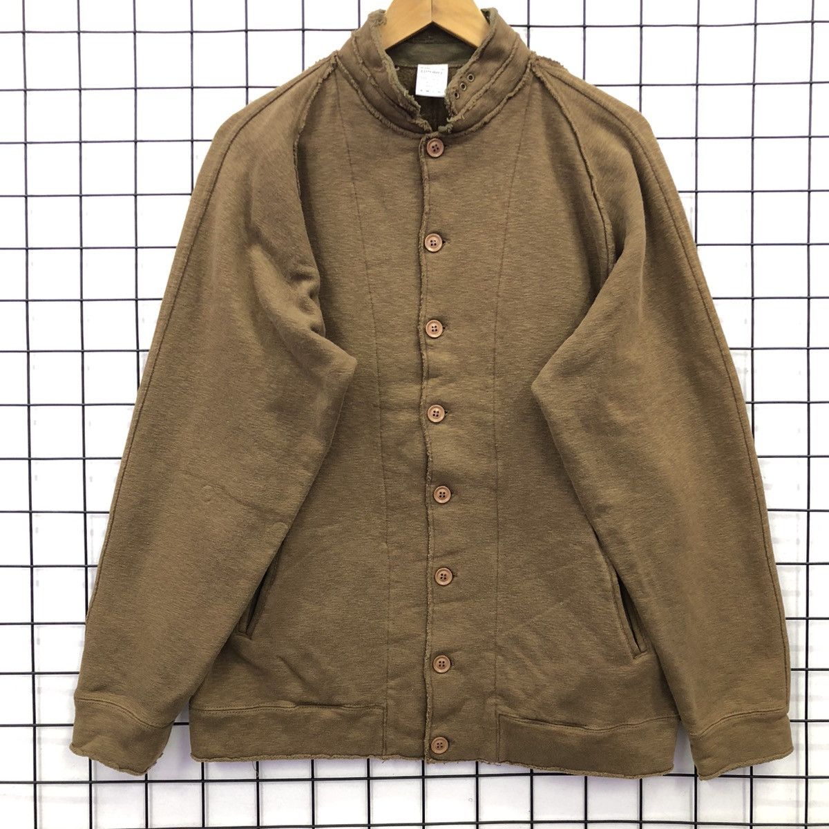 Japanese Brand Joy Japan Military Inspired Chore Cardigan Sweater Size US L / EU 52-54 / 3 - 2 Thumbnail