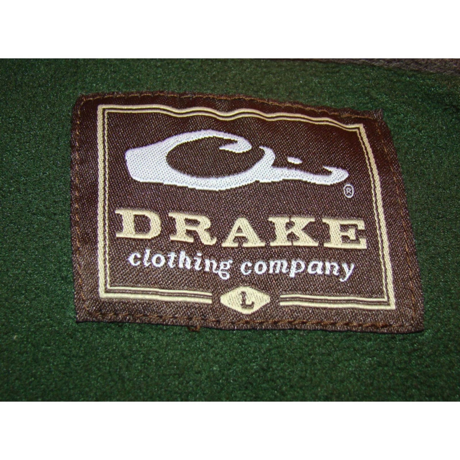 Vintage VINTAGE Drake Mens Large Hoodie Green Orange Hunting Kangaroo Pocket Pullover Hooded Long Sleeve Size US L / EU 52-54 / 3 - 4 Thumbnail