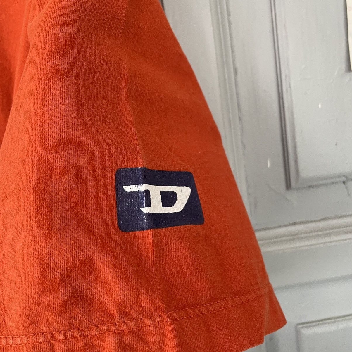 Diesel × Vintage Diesel Vintage l T-shirt Big Double logo Orange Size XL Y2K Size US XL / EU 56 / 4 - 5 Thumbnail