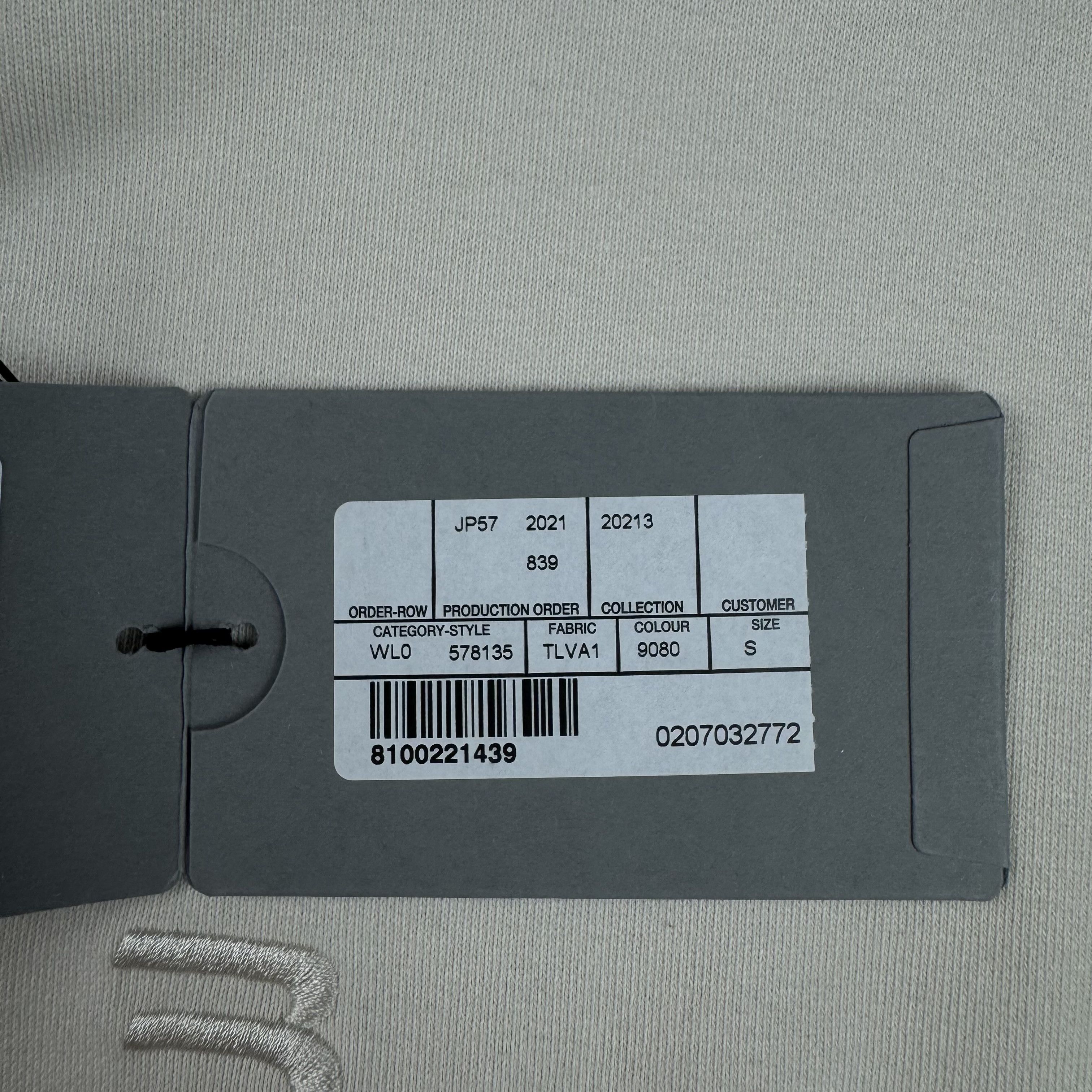 Balenciaga BALENCIAGA 3B Chest Logo Hoodie Cream Size US S / EU 44-46 / 1 - 14 Thumbnail