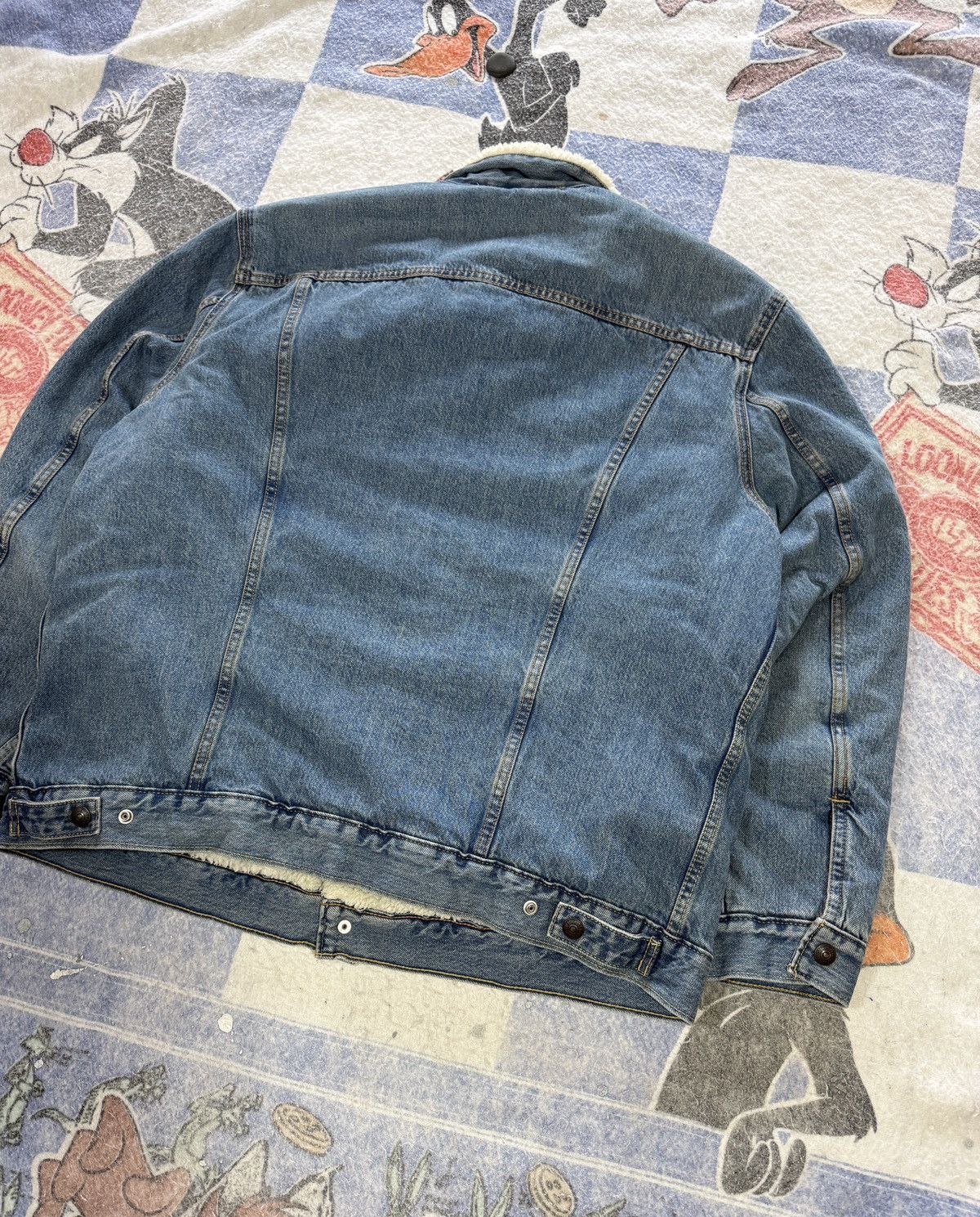 Levi's Levis sherpa lined denim trucker jacket Size US XXL / EU 58 / 5 - 4 Thumbnail