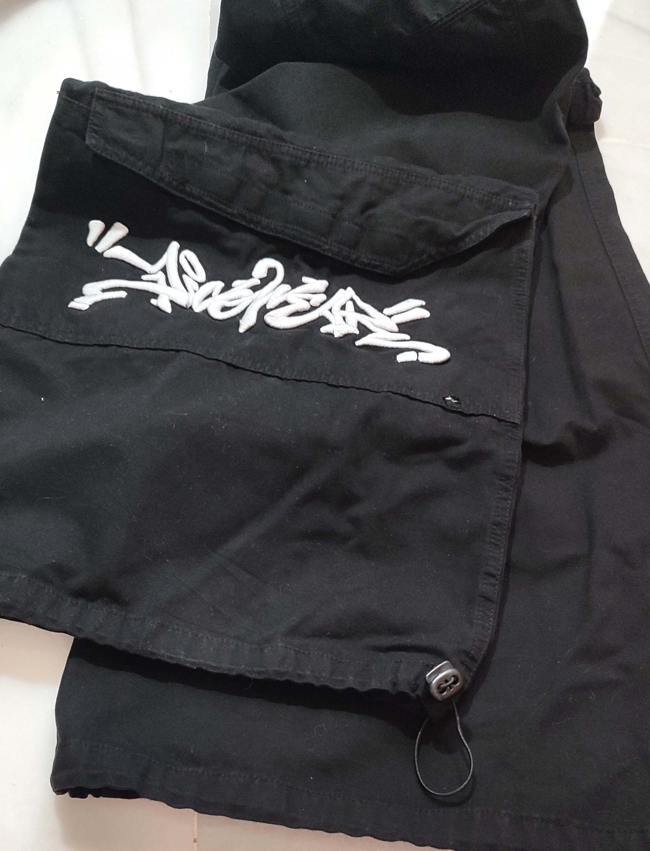 Vintage Vintage Hip Hop Flare Trousers with Graffiti embroidery Size 25" / US 0 / IT 36 - 4 Thumbnail