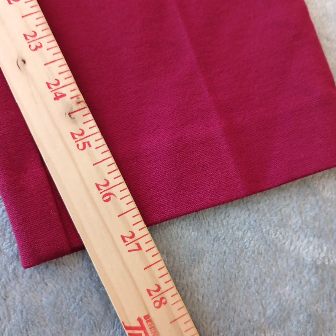 Vintage Chico's Pants Womens Ankle Straight Size 6 Red Wine Pull On Stretch 30x27 Mid Rise Size 28" / US 6 / IT 42 - 5 Thumbnail
