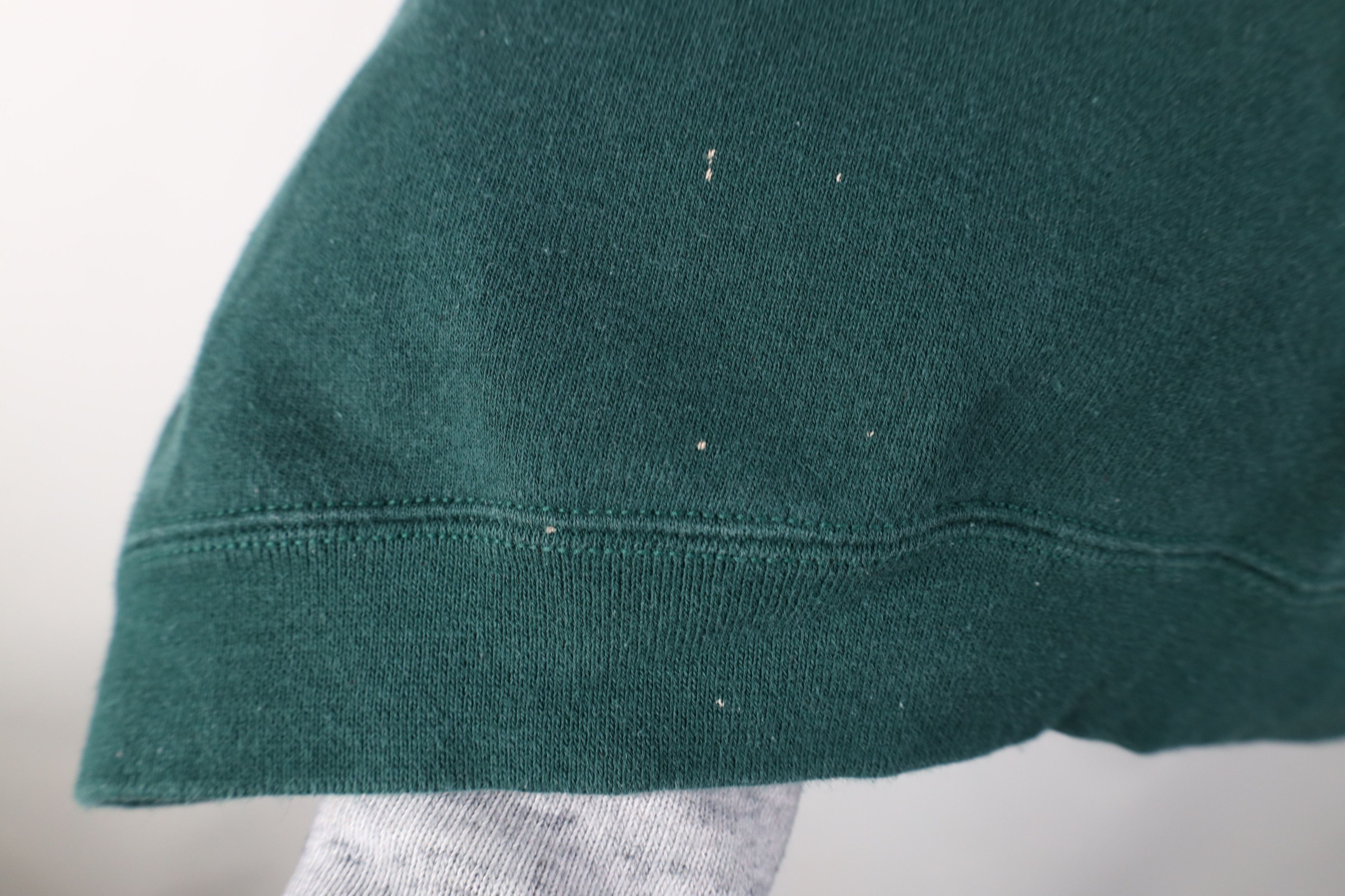 Vintage Vintage 90s Streetwear Blank Heavy Crewneck Sweatshirt Green Size US XL / EU 56 / 4 - 10 Thumbnail