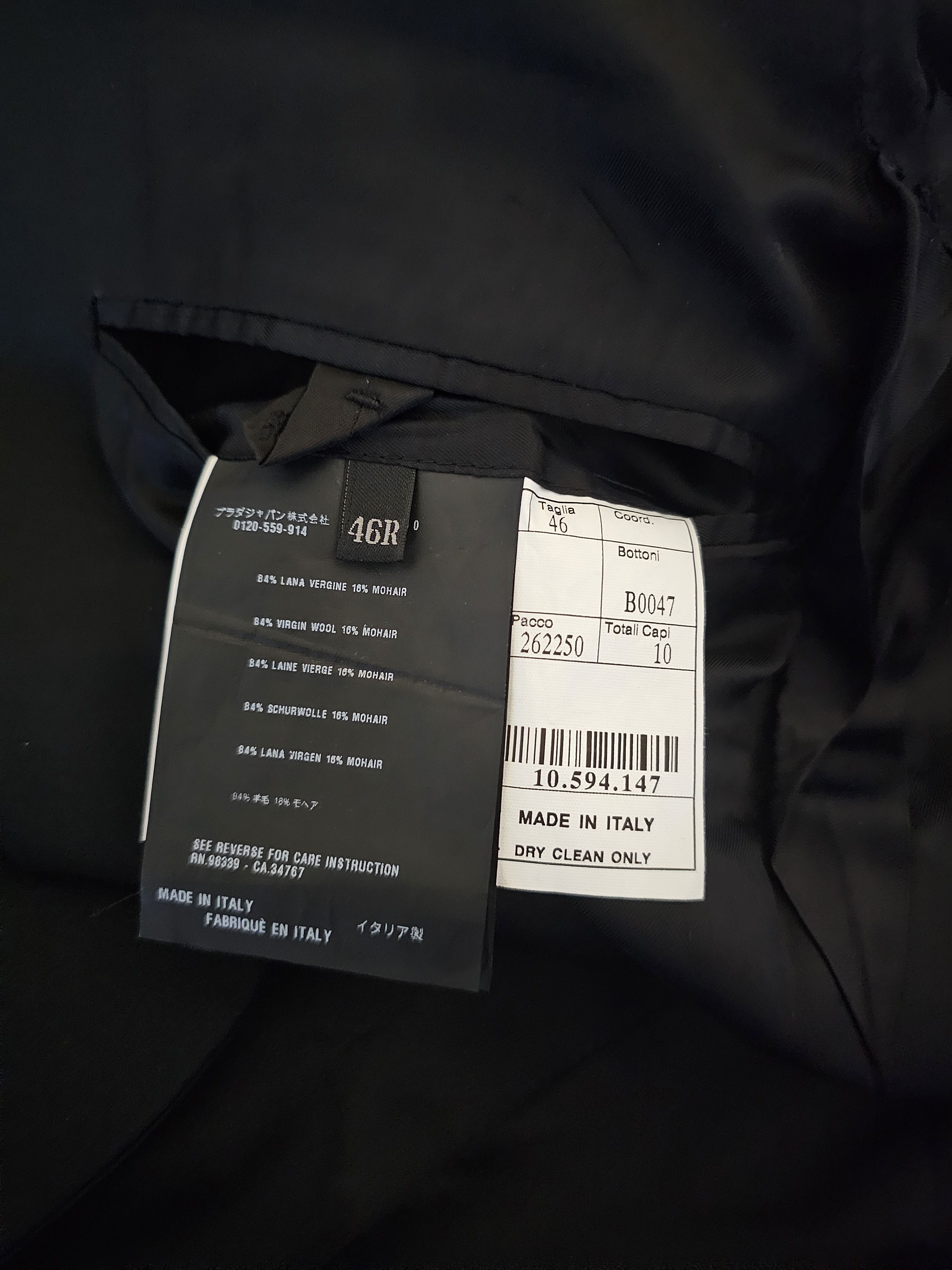 Prada Prada Men's Wool Mohair Blazer Jacket Size 46 Size 46R - 6 Thumbnail