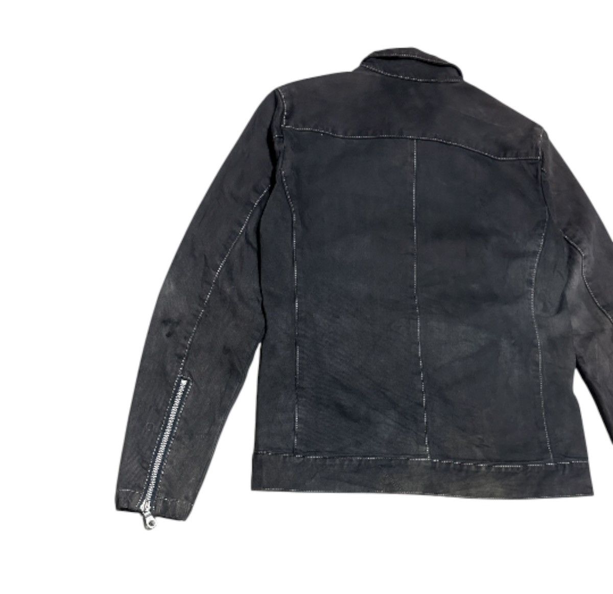Japanese Brand Trashed Vintage Punk Denim Jacket By Moneky Time Sun Faded Size US S / EU 44-46 / 1 - 5 Thumbnail