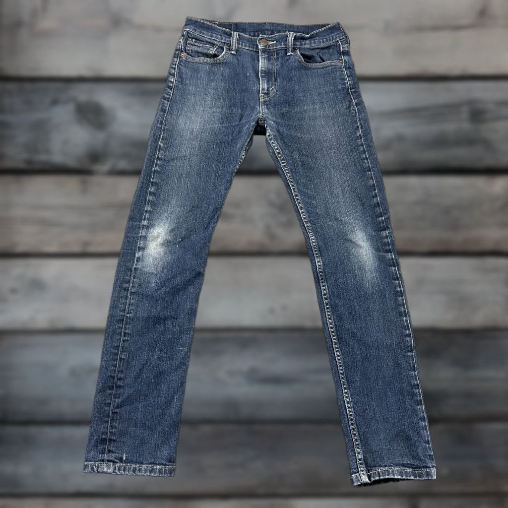 Levi's Levi's 510 Jeans Mens 30x30 Blue Dark Wash Denim Skinny Stretch Cotton Spandex 5-Pocket Regular Fit Size US 30 / EU 46 - 1 Thumbnail